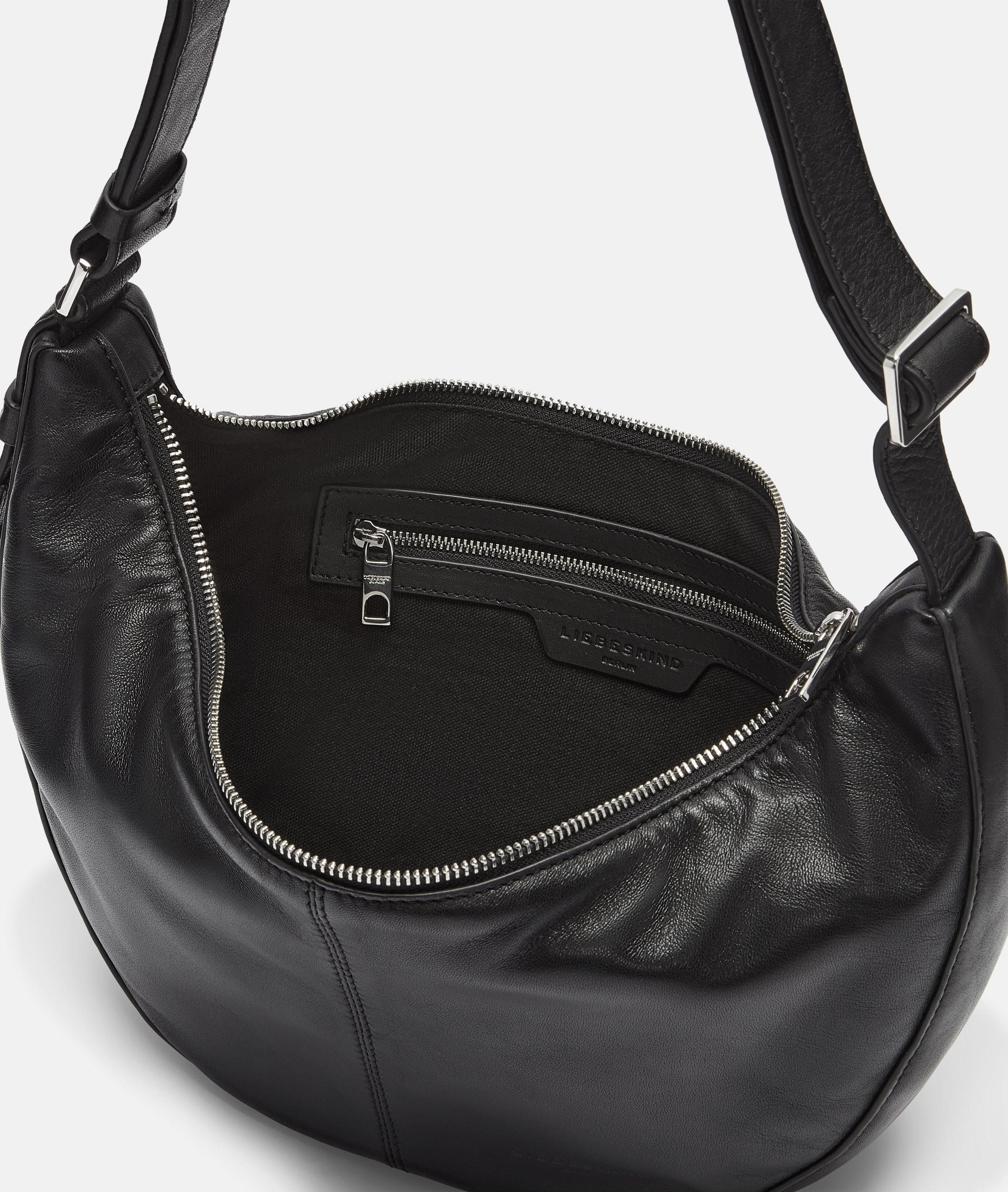 Liebeskind Berlin Schultertasche Moon Hobo S, Kleine Hobo-Bag aus Schafsleder