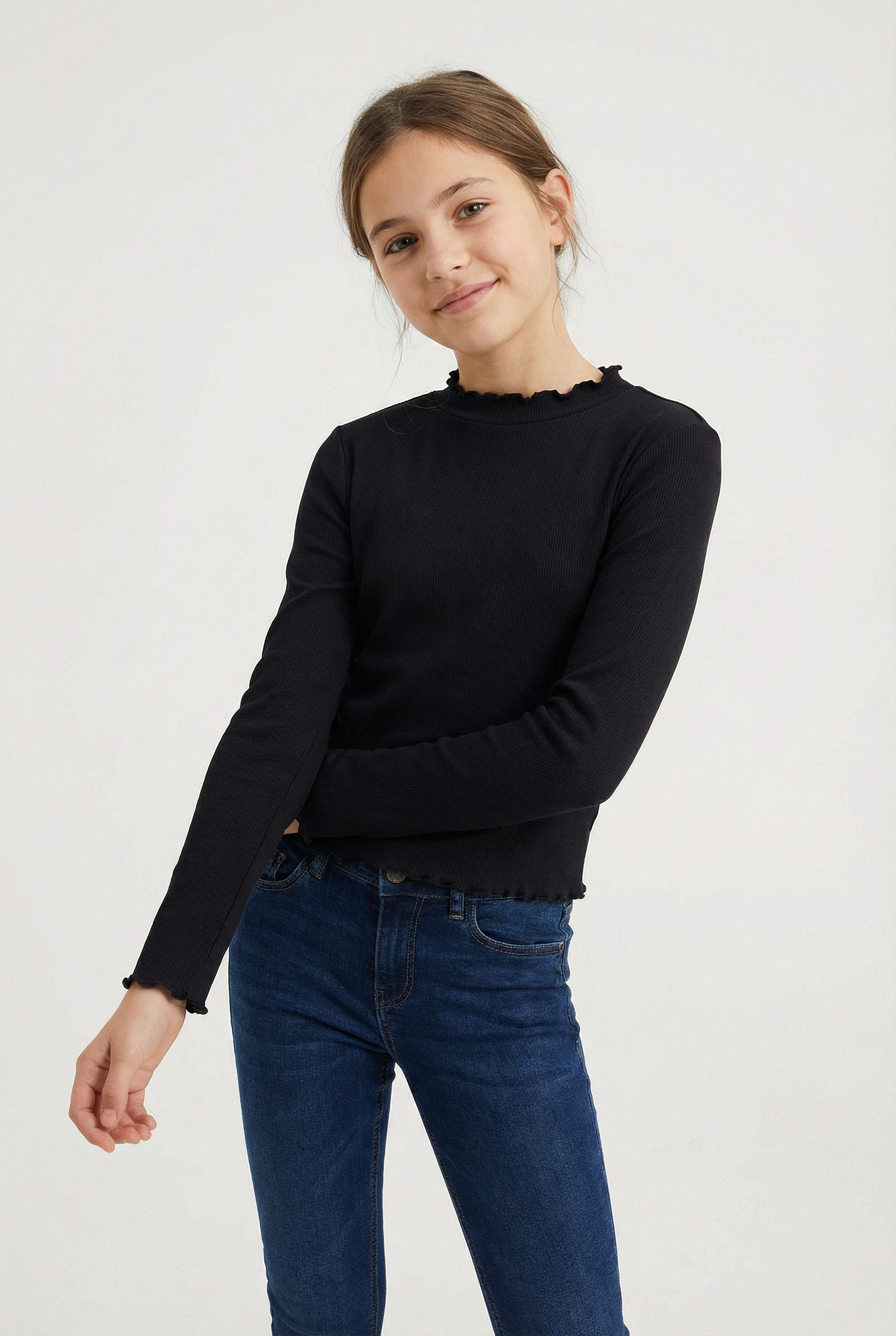 TOM TAILOR T-Shirt mit Rippstruktur