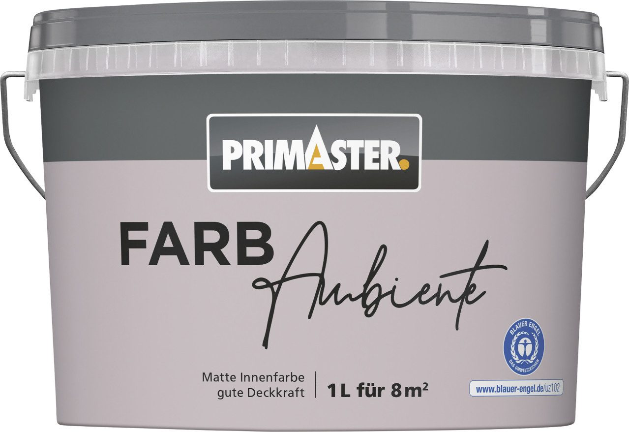 Primaster Wandfarbe Primaster Farbambiente Wandfarbe matt fliederlila