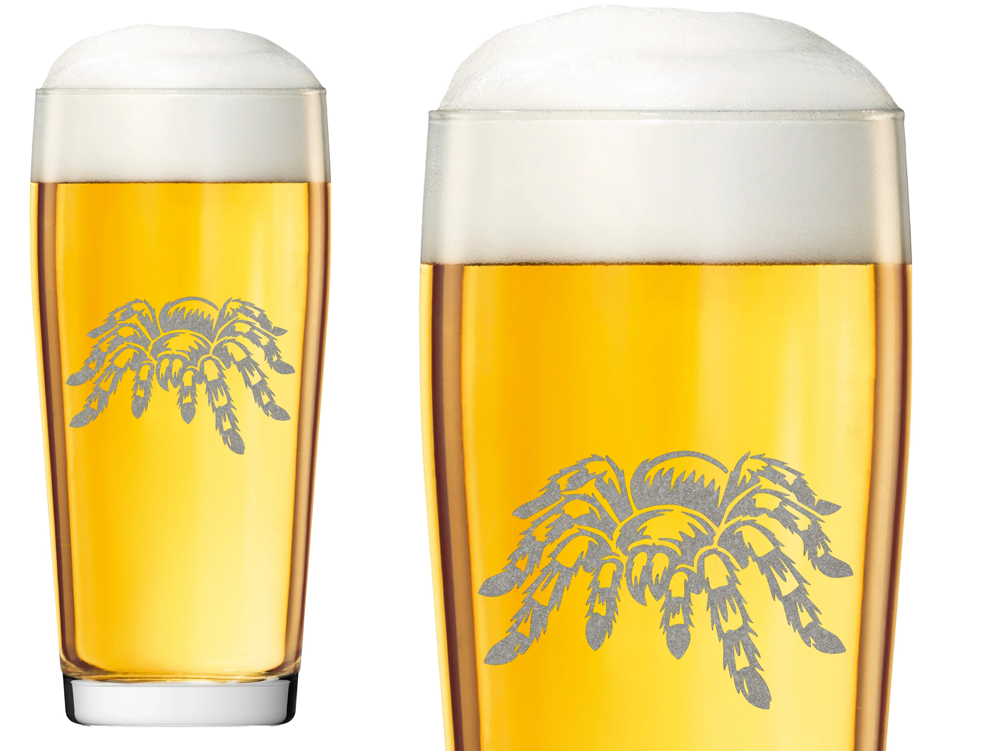 Valhalla Bierglas Gravur Vogelspinne Tarantel 500ml spülmaschinenfest, 1-tlg., Glas, Atemberaubende Darstellung