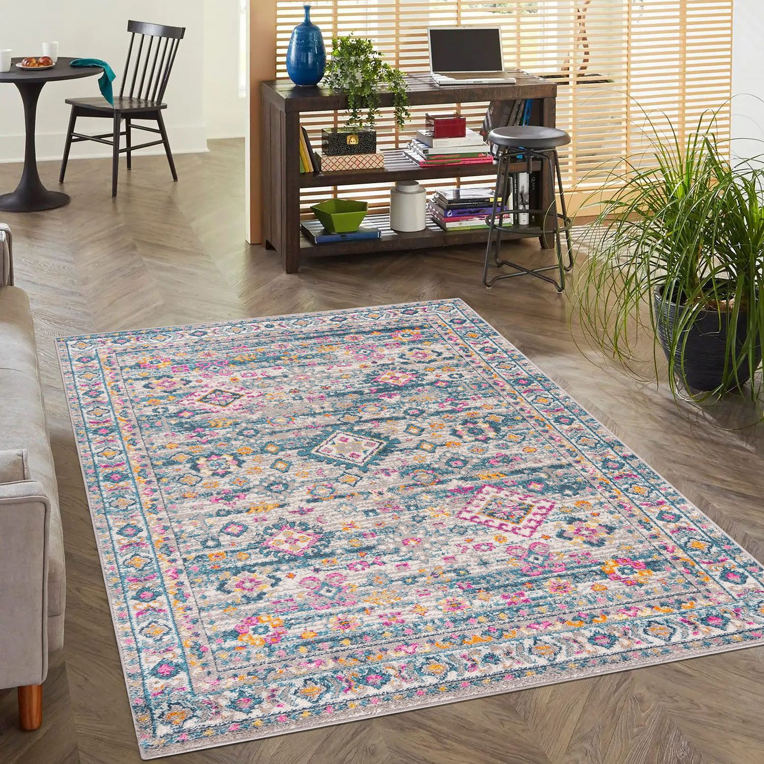 Mazovia Designteppich Ethnisch Orientalisch Bunt Teppich für Wohnzimmer, Sc günstig online kaufen