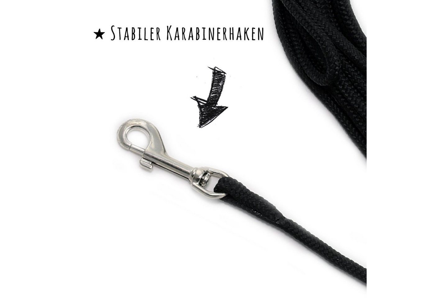 Thumbnail - Monkimau Hundeleine Schleppleine Hundeleine für Hunde mit Handgriff, Nylon (Packung)