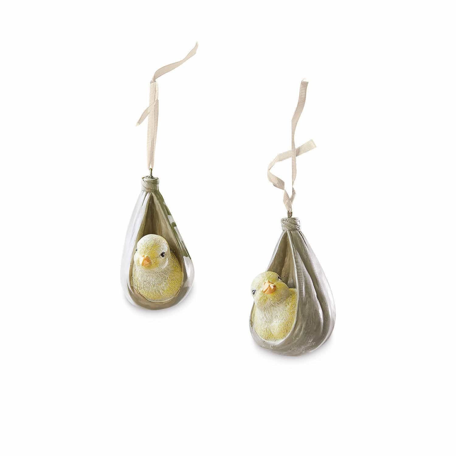 Mirabeau Osterfigur Anhänger 2er Set Melvil gelb