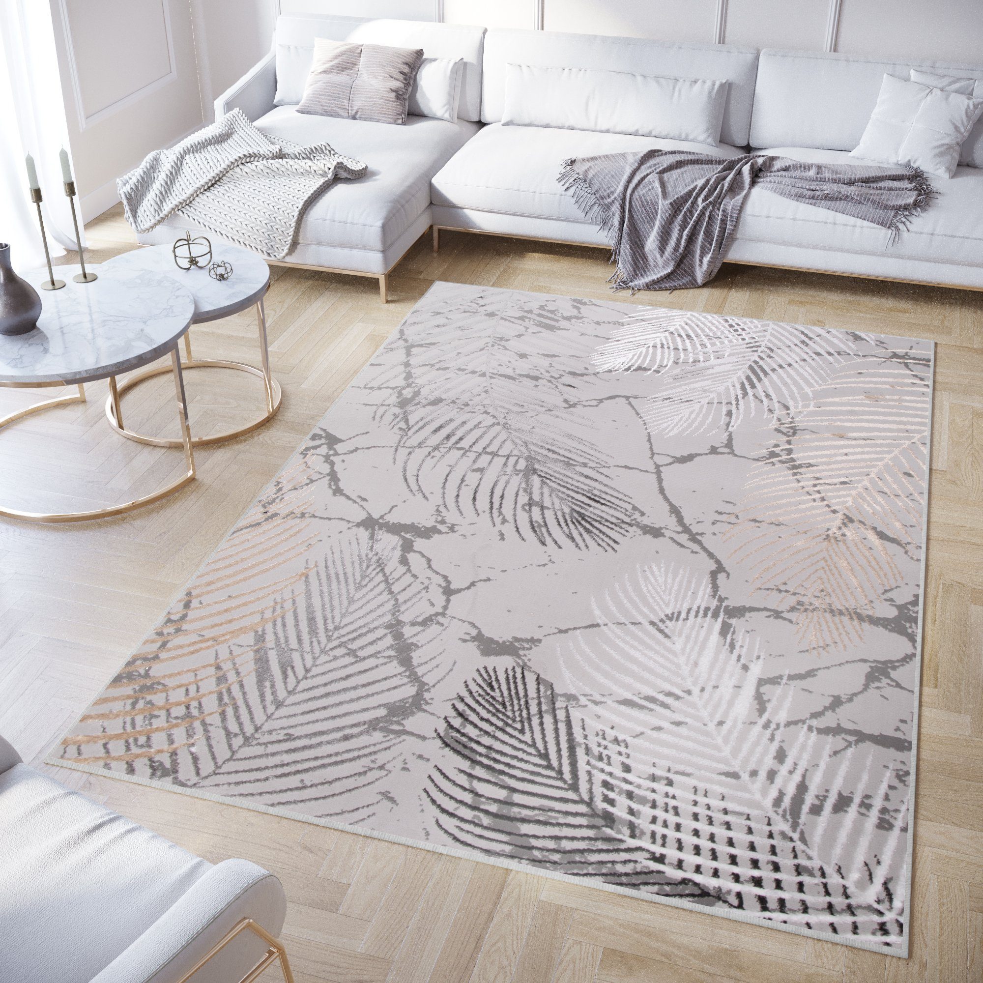 Tapiso Teppich CRYSTAL, rechteckig, Höhe: 8 mm, Wohnzimmer, Schlafzimmer, m günstig online kaufen