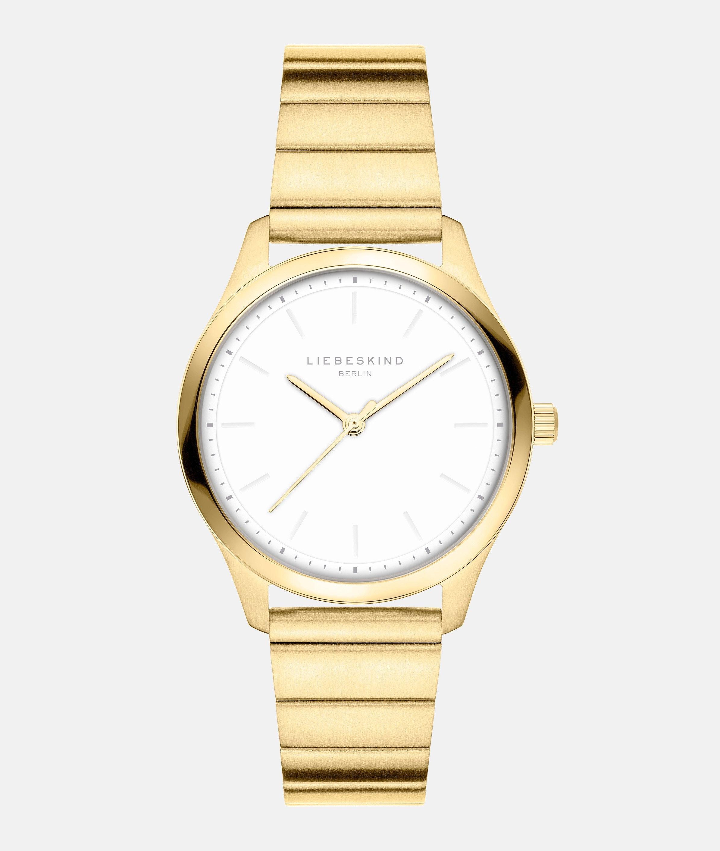 Liebeskind Berlin Quarzuhr Basic Staples LT-0388-MQ, Armbanduhr, Damenuhr, Edelstahlarmband, analog