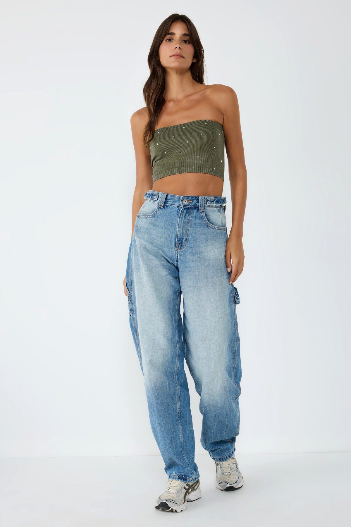 No Matter What Blusenbody Bustier mit Steindetails