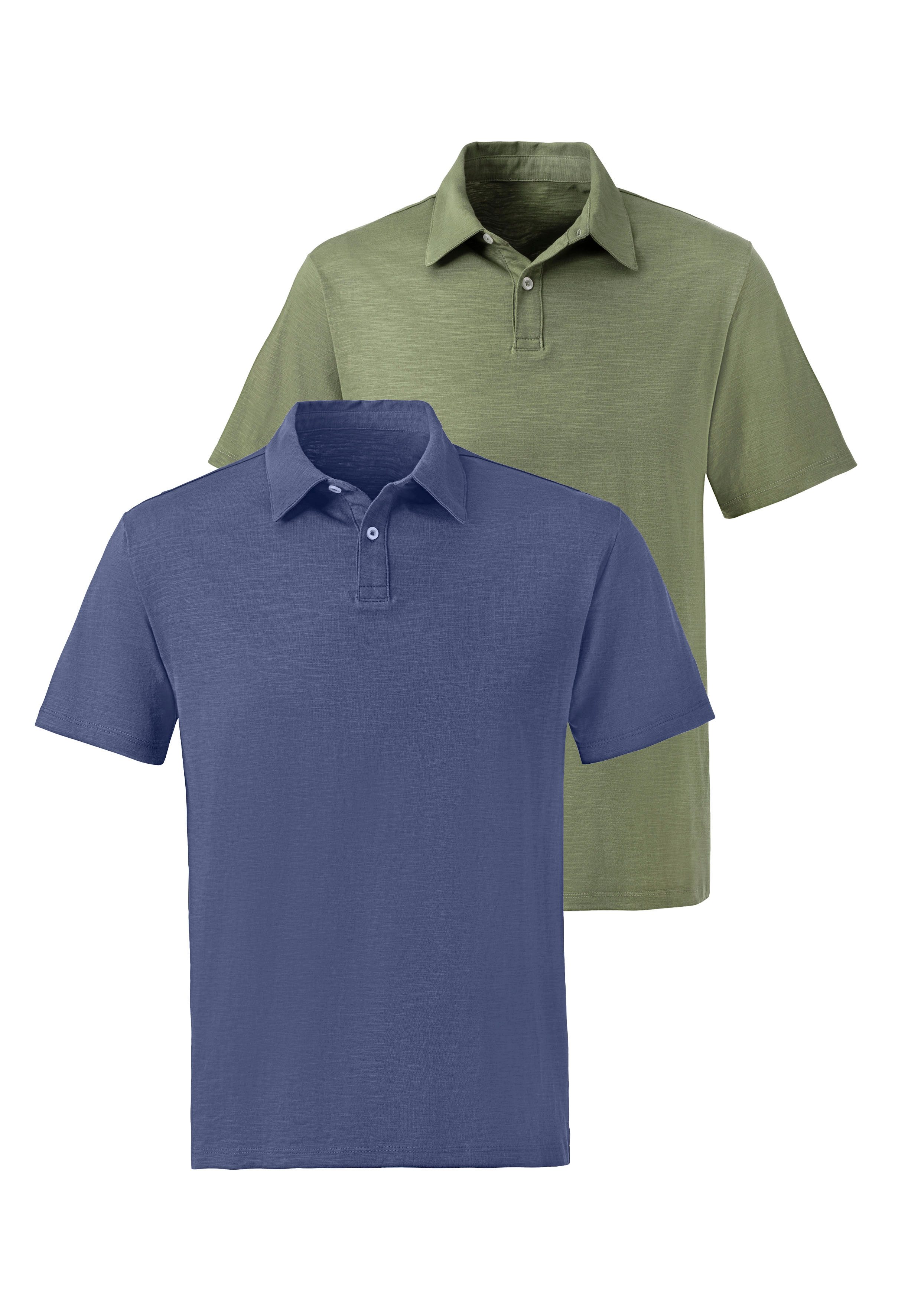 John Devin Poloshirt mit Slub-Garn Struktur (Packung, 2-tlg., 2er-Pack) aus leichter, strukturierter Baumwollqualität - im 2er-Sparpack. € 30,98, (€ 15,49 pro 1 Stk).