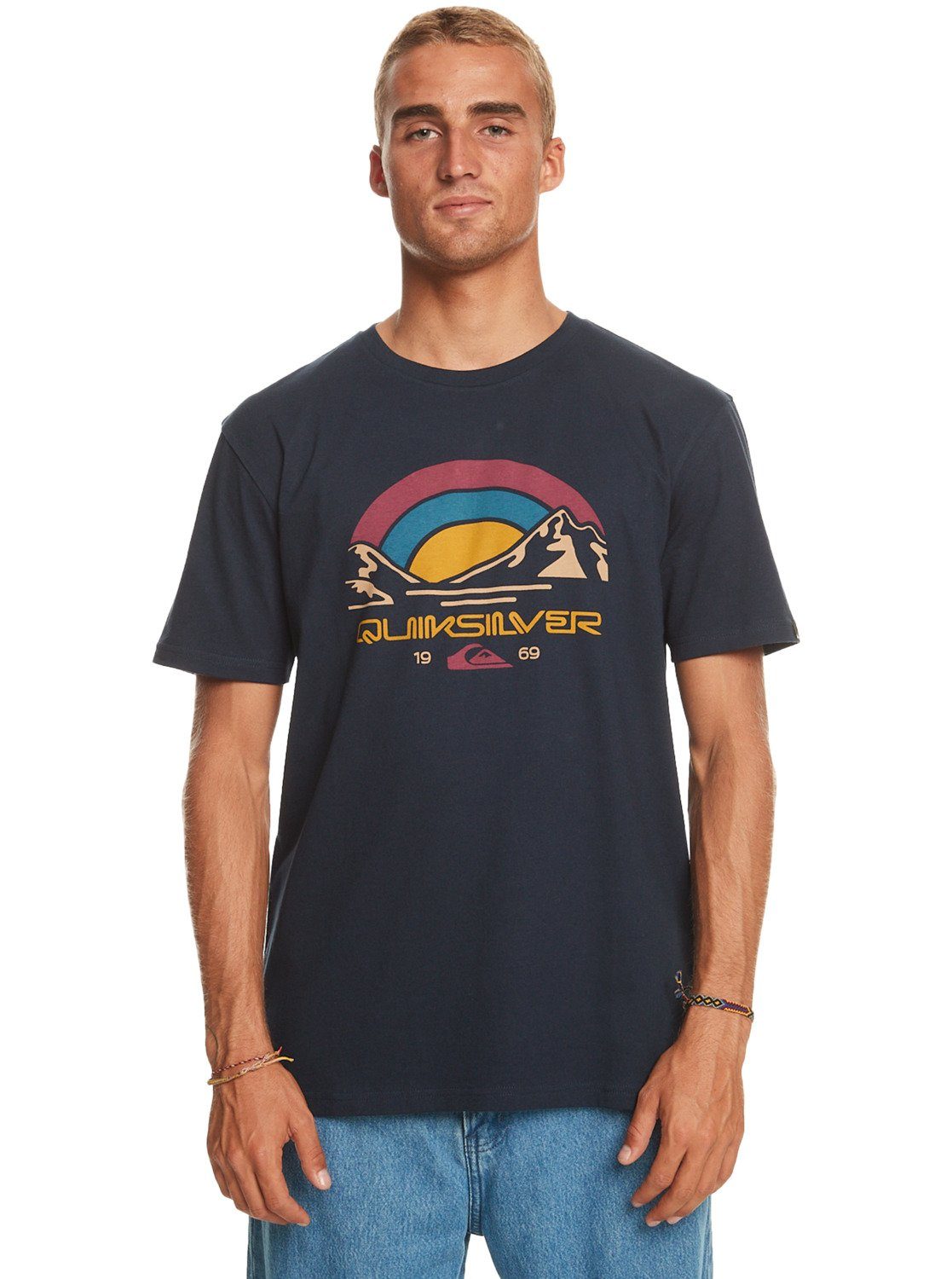 Quiksilver T-Shirt Qs Mountain Trip Navy Blazer