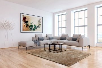 Hochflor-Teppich Lahti, andas, rechteckig, Höhe: 45 mm, Uni Farben, weich & kuschelig, ideal im Wohnzimmer & Schlafzimmer