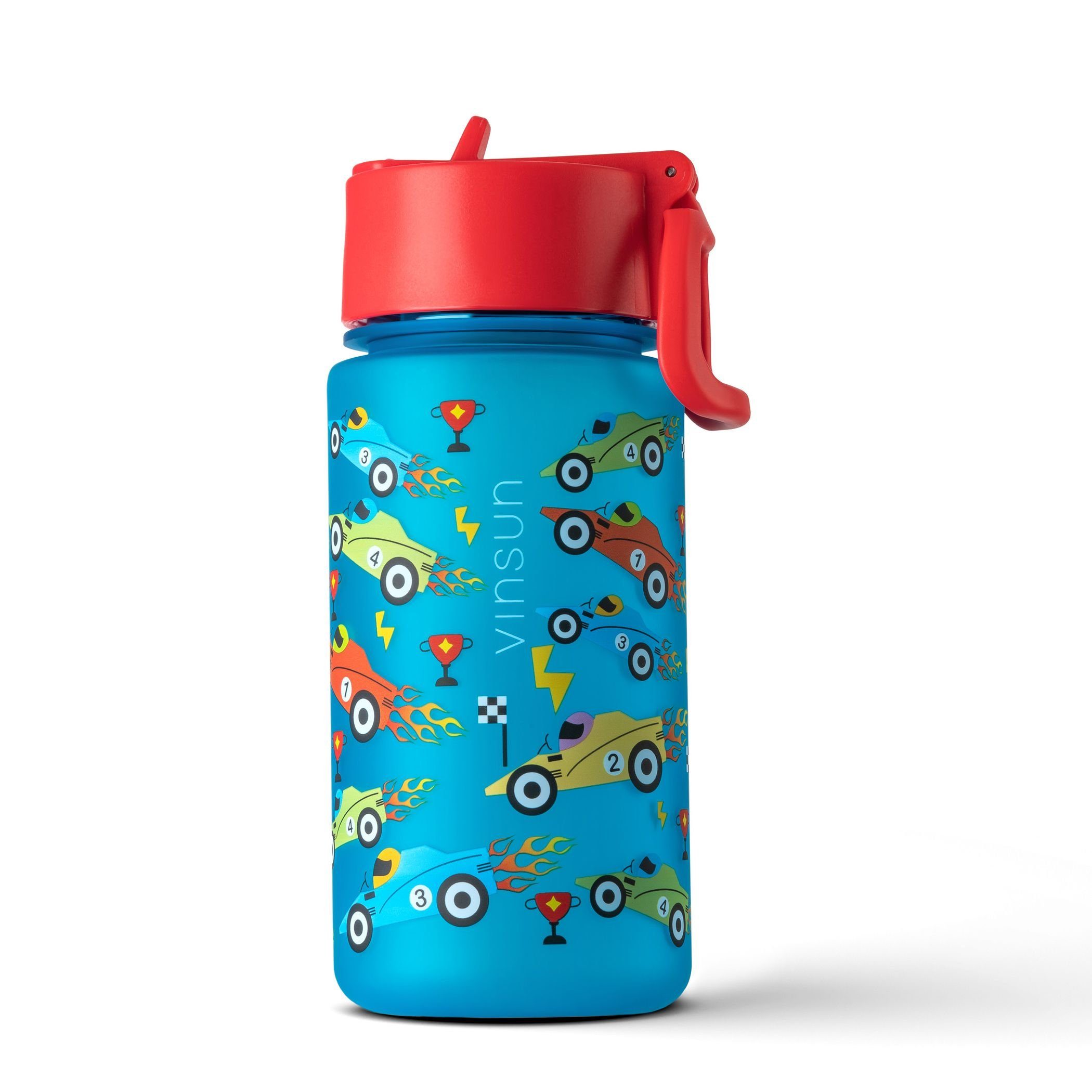 Strohhalm Kindergarten, Auslaufsicher Trinkflasche Vinsun Trinkflasche - 500ml BPA bruchsicher, frei, und Geschmacksneutral Kinder Blau Geruchs- - auslaufsicher, mit