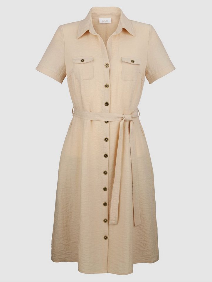 Paola Kleid im Safarilook in beige