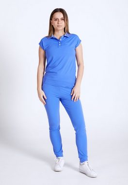 SPORTKIND Funktionsshirt Golf Polo Shirt Loose-Fit Mädchen & Damen kornblumen blau