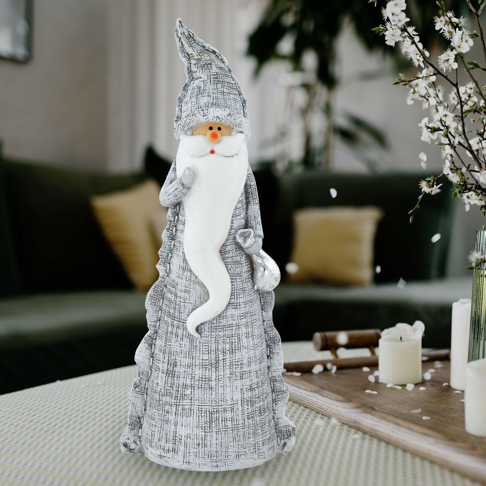 EGLO Weihnachtsfigur, Weihnachtsmann Figur Winter Steh Dekoration X-MAS Advent Nikolaus