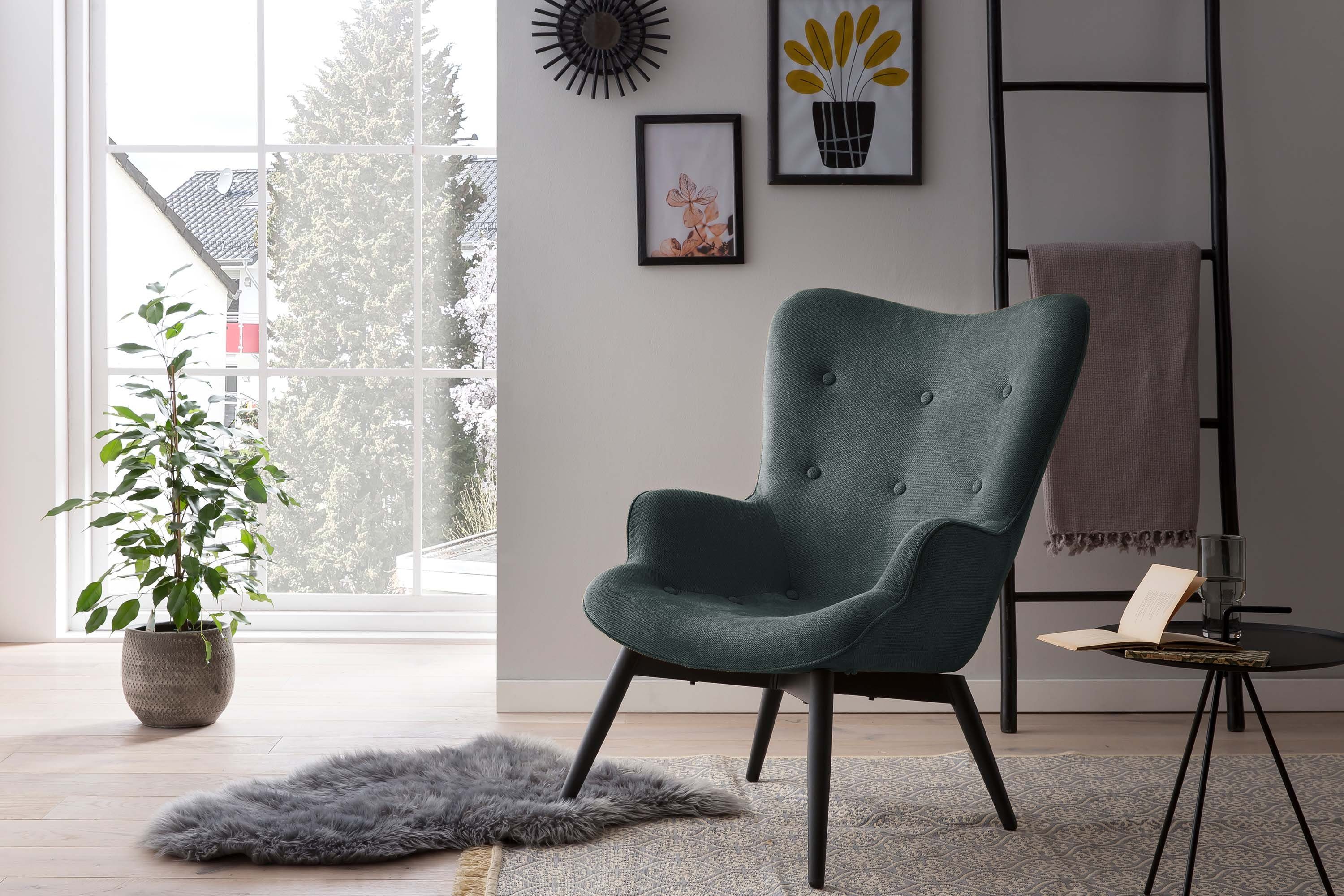 HELSINKI Design im tannengrün Relax-Sessel skandinavischen Living GMD Sessel (1-St),