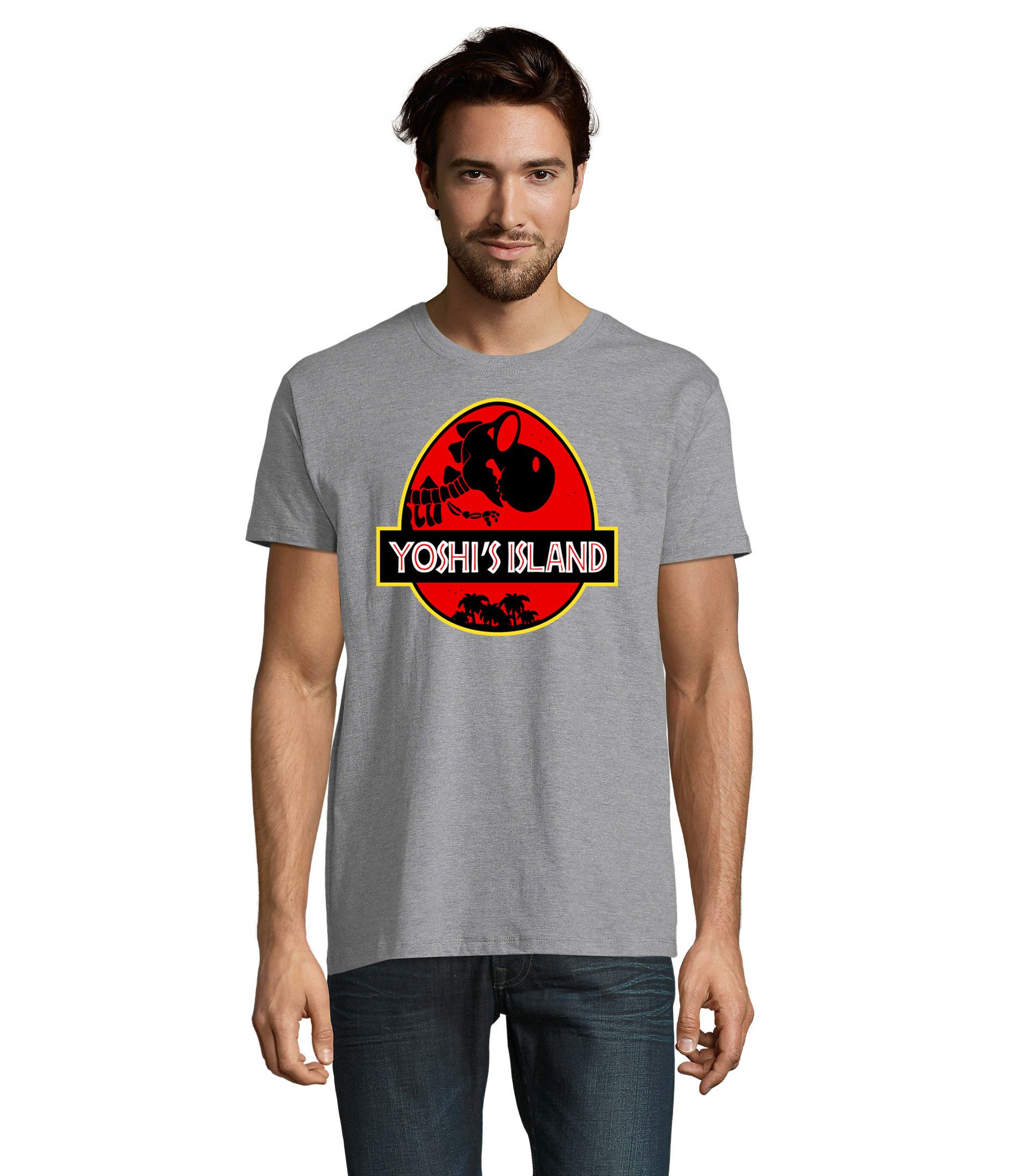 T-Shirt YoshI's Island Herren Tee Shirt Rundhals Retro Print Design