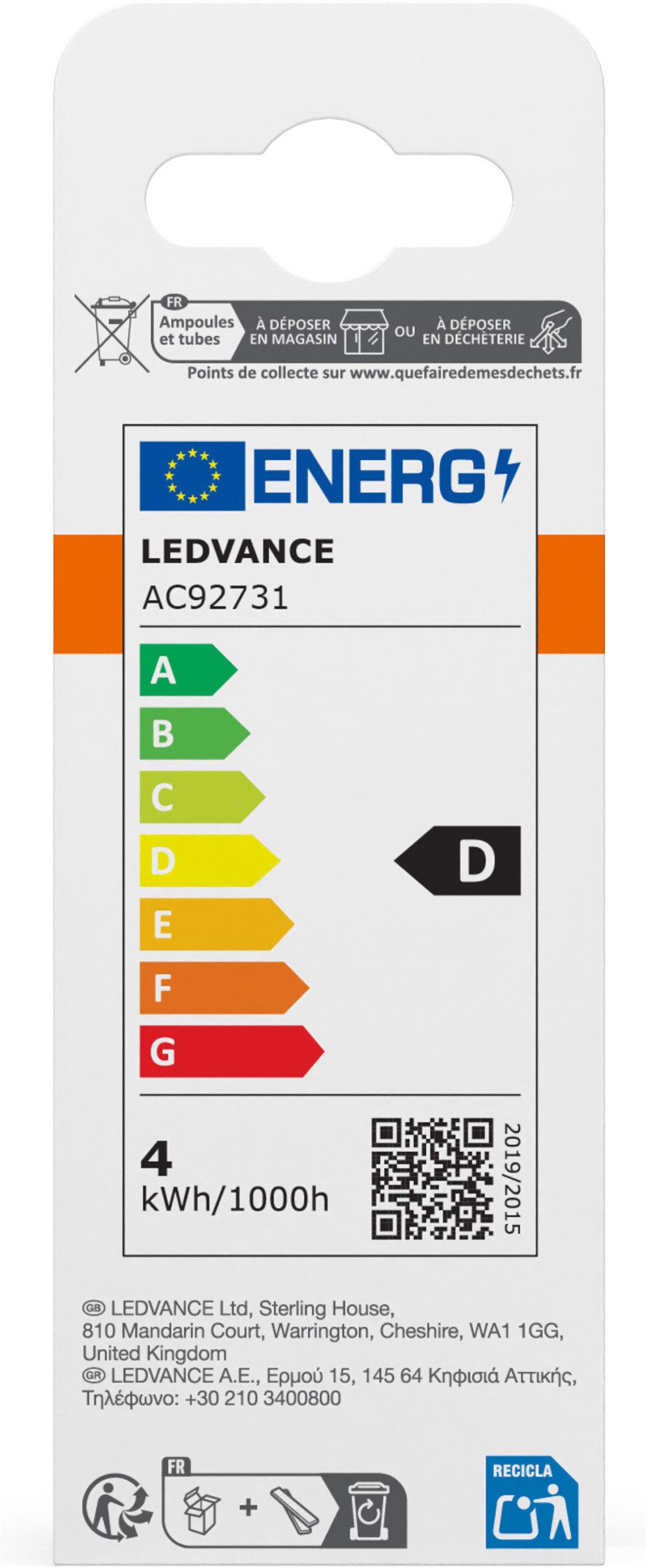 Osram LED-Leuchtmittel LED Retrofit CLASSIC Kerzenform, E14, 1 St., Warmweiß – Bild 5 von 5