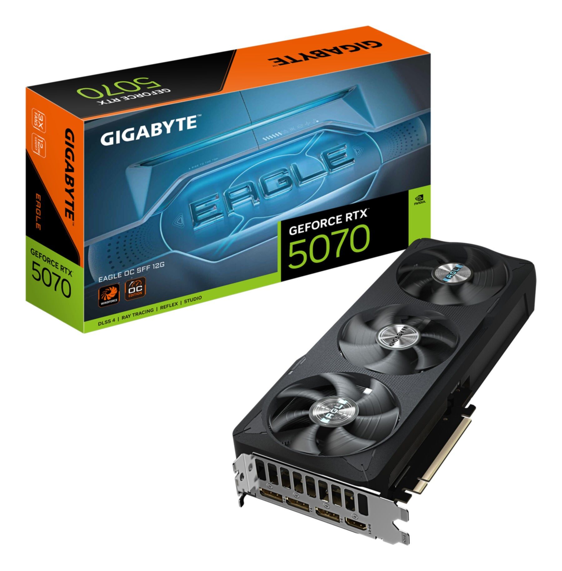 GeForce RTX 5070 EAGLE OC SFF 12G Grafikkarte - 12GB GDDR7, 192 Bit, P Grafikkarte