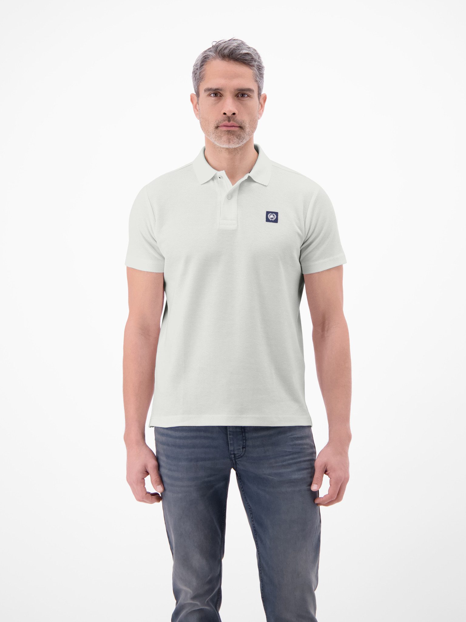 LERROS Poloshirt Kurzarm mit Logo-Badge