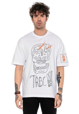 RedBridge T-Shirt McAllen mit stylischem Totenkopf-Print