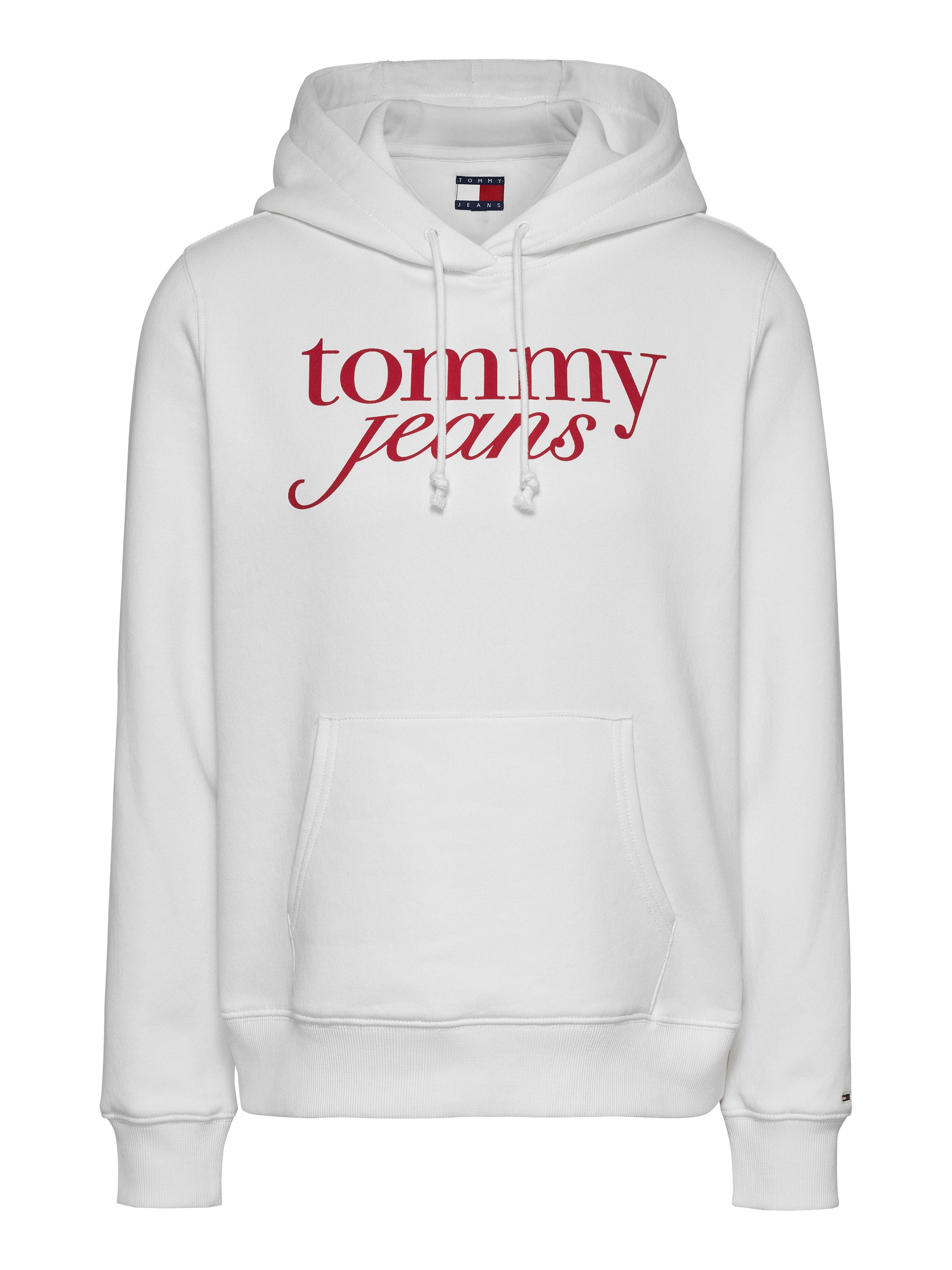 Tommy Jeans Curve Kapuzensweatshirt TJW REG ESS LOGO HOODIE EXT in Großen Größen, Kapuze, Logo-Flag