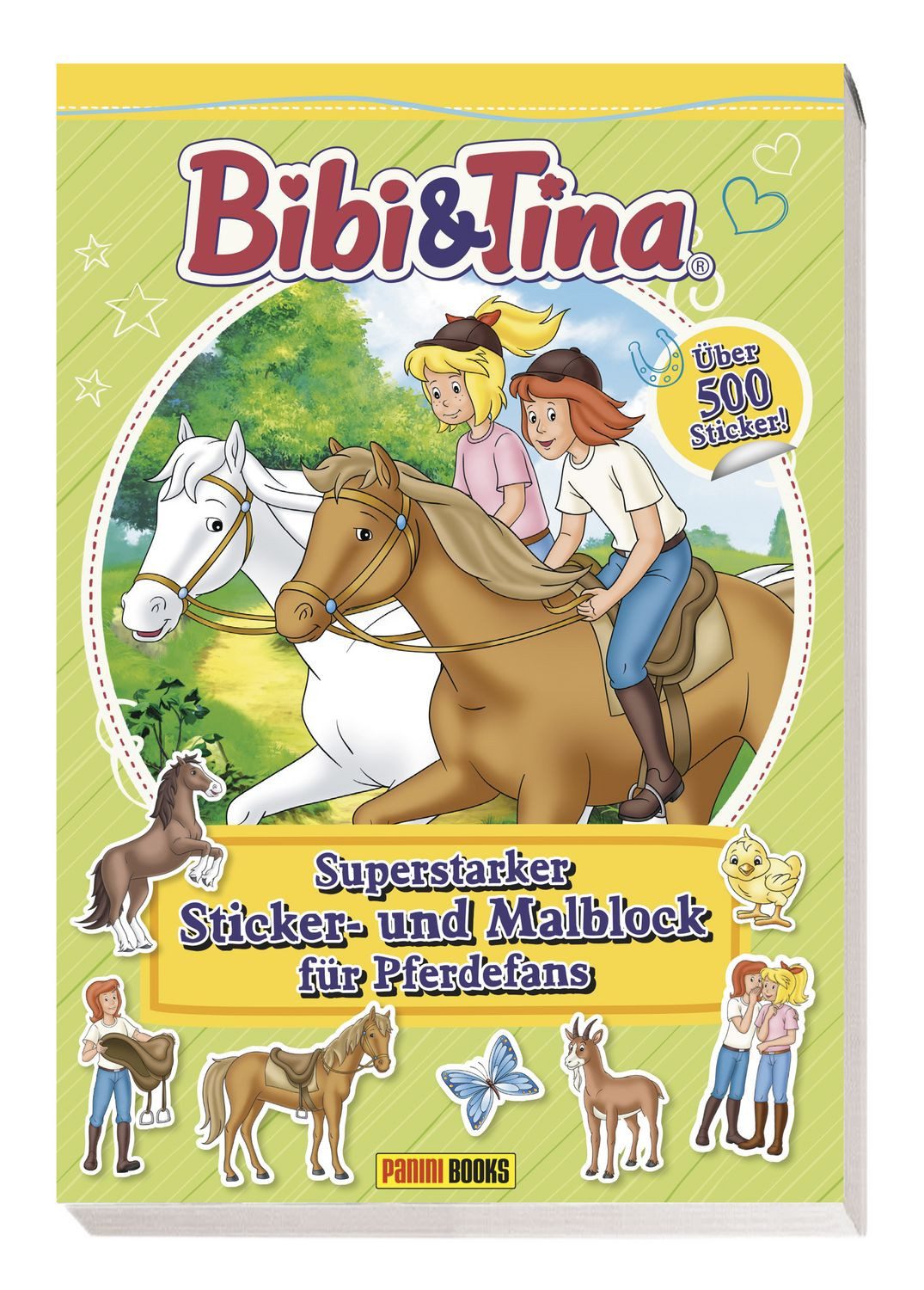 Bibi & Tina: Superstarker Sticker- und Malblock für Pferdefans / Panini