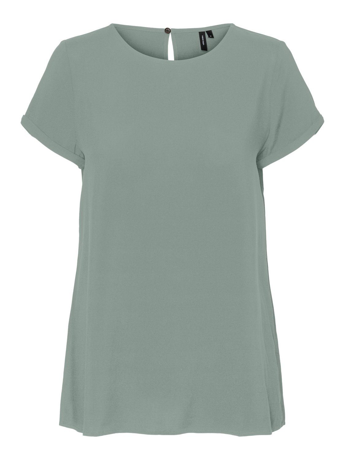 VMNADS für mit 1/4 und T-Shirt T-Shirt Rundhals-Ausschnitt Damen Vero Moda Arm Modisches (1-tlg),