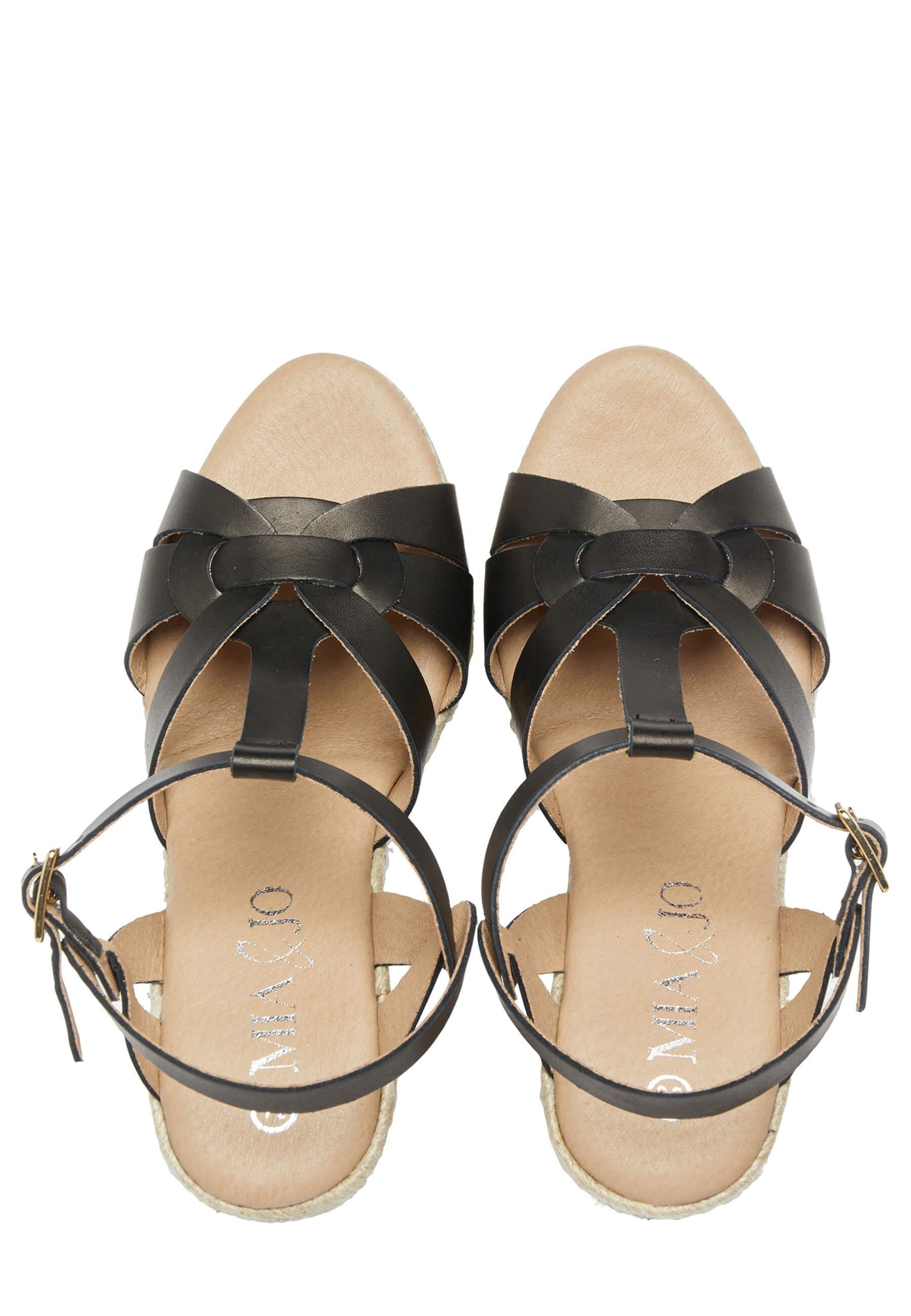 Sandale Sandaletten mia&jo Mit modernem Design mit Keilabsatz