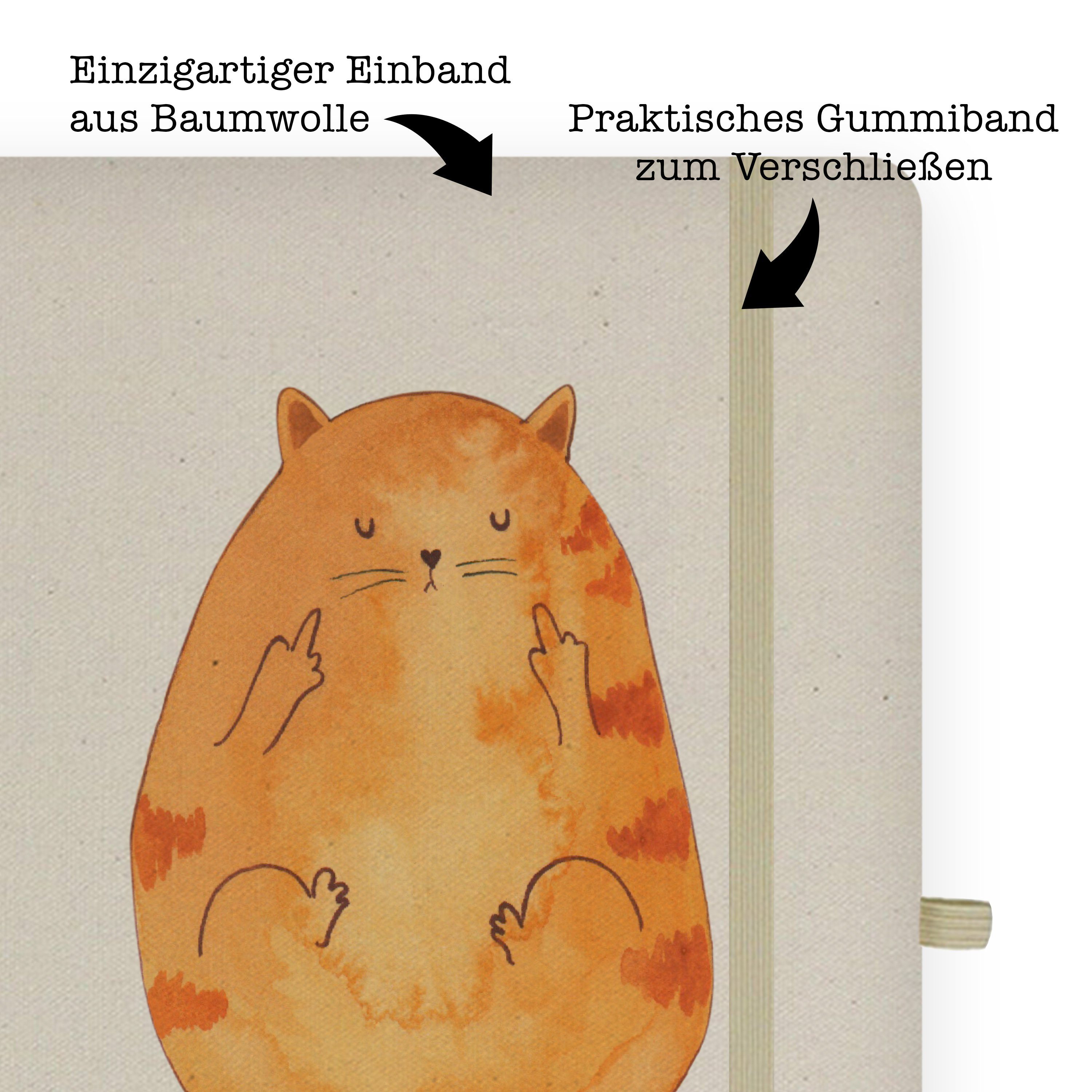 Geschenk, Panda Mr. Kaffee, Mrs. Mrs. - Frühaufsteher & Panda Katzenaccessoir Notizbuch Transparent - & Mr. Katze
