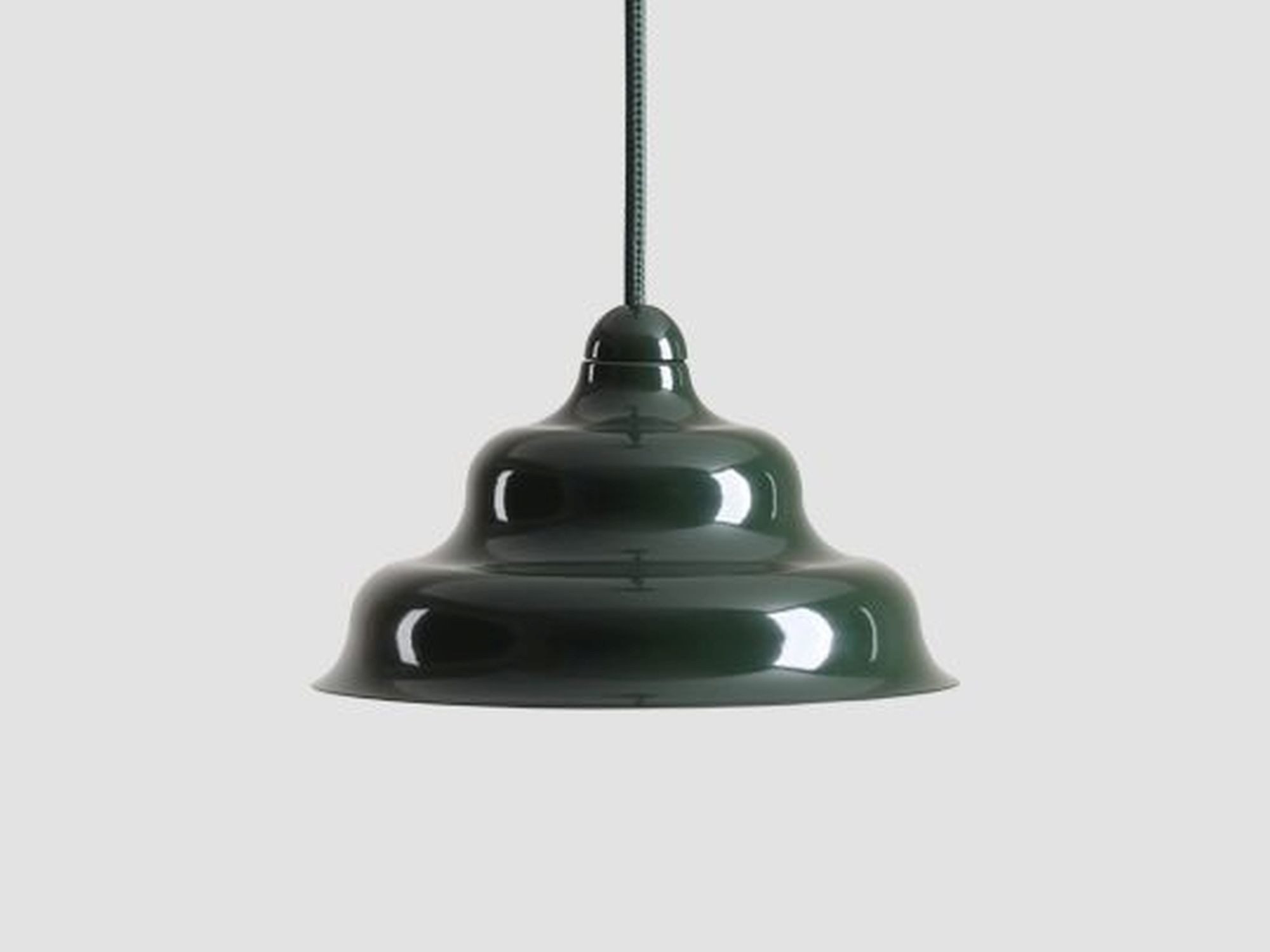 Licht-Erlebnisse Pendelleuchte NAREN, Glas Metall H: max. 220 cm rund Ø 17 cm Grün GU10 Modern
