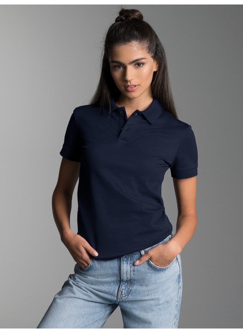 Trigema Poloshirt TRIGEMA Poloshirt aus elast. Piqué (1-tlg)