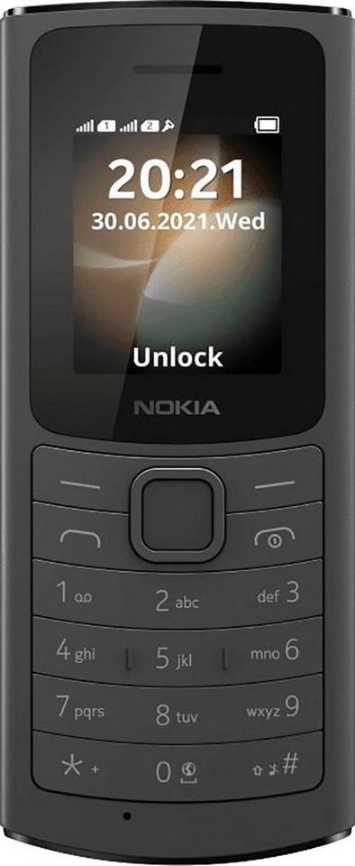 Nokia 110 4G Handy (4,57 cm/1,8 Zoll, 0,12 GB Speicherplatz, 0,1 MP Kamera)