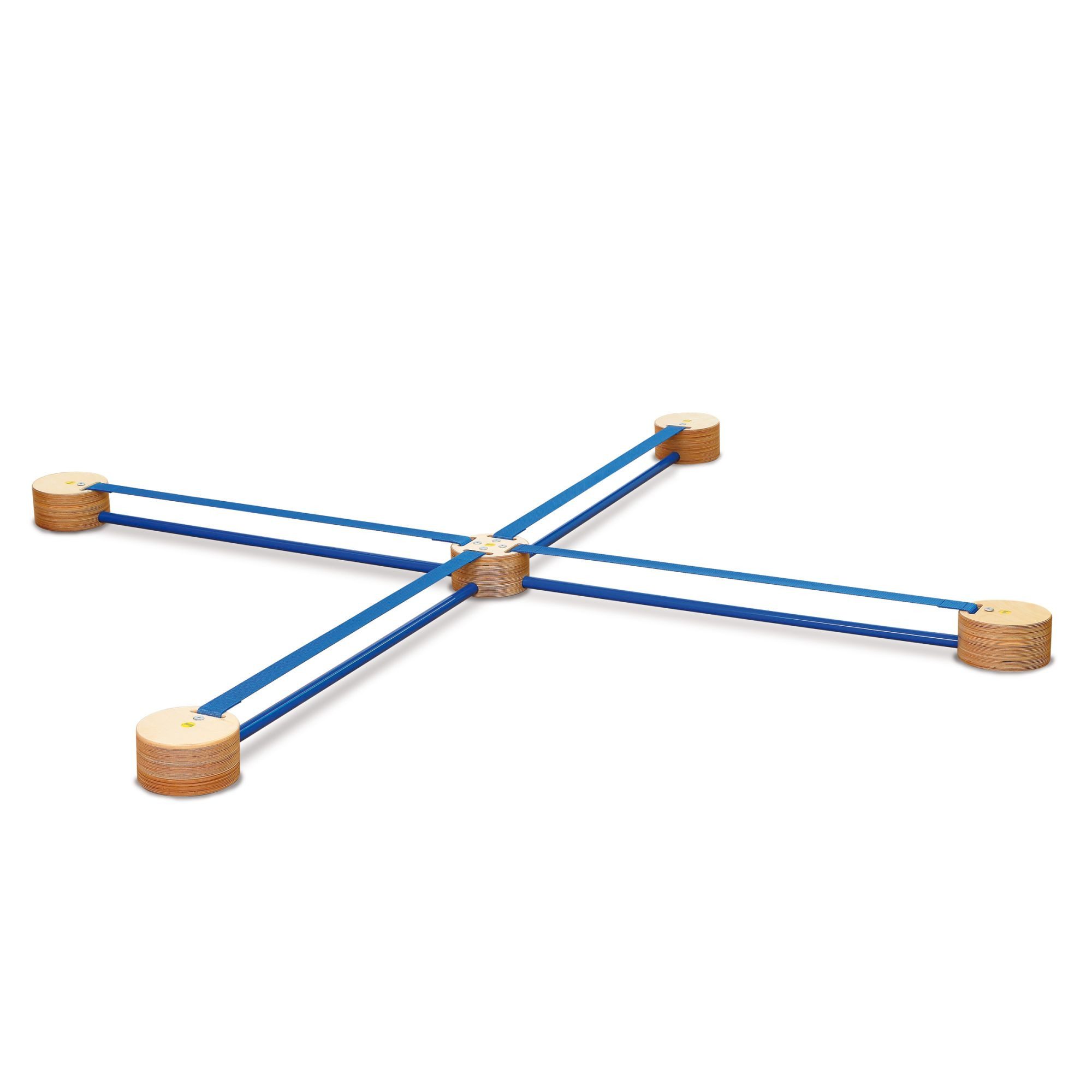 Erzi® Outdoor-Spielzeug, Birkensperrholz, Set (15-tlg) Slackspot Cross zum spielen und trainieren von mehreren Kindern gleich