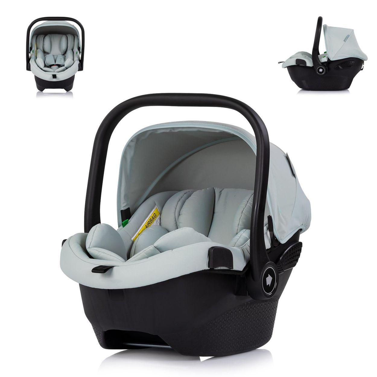 Chipolino Babyschale Pearl 40-85 cm, ab: 0, bis: 1.25, i-Size, Sonnendach, 3-Punkt-Gurt, verstellbare Kopfstütze, Tragegriff