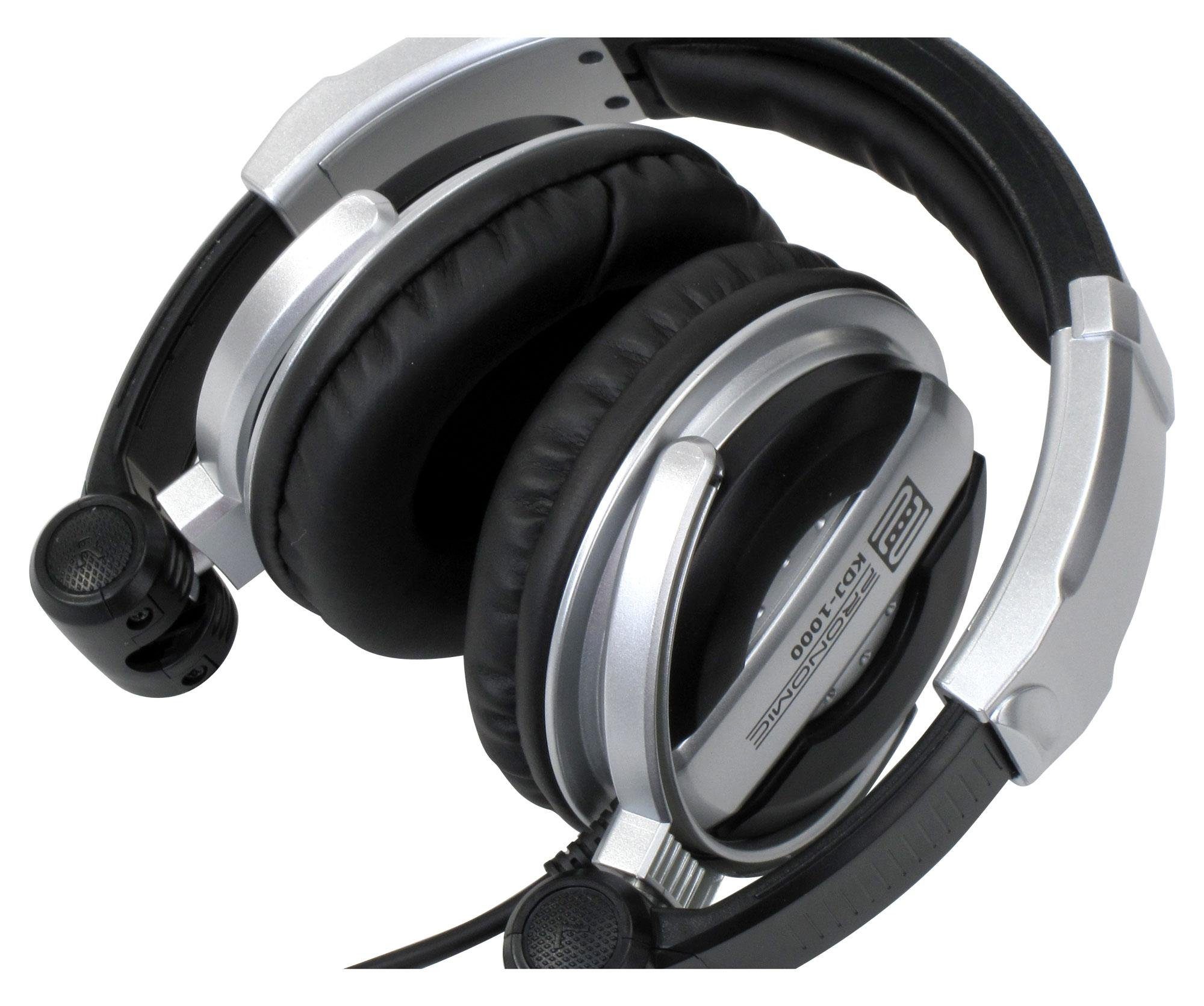 SPL, DJ-Kopfhörer dynamischer Pronomic Kabel, 3,5 107 Adapter) Kopfhörer, verstellbarer m inkl. (Außenschallisolierung db Kopfbügel, KDJ-1000