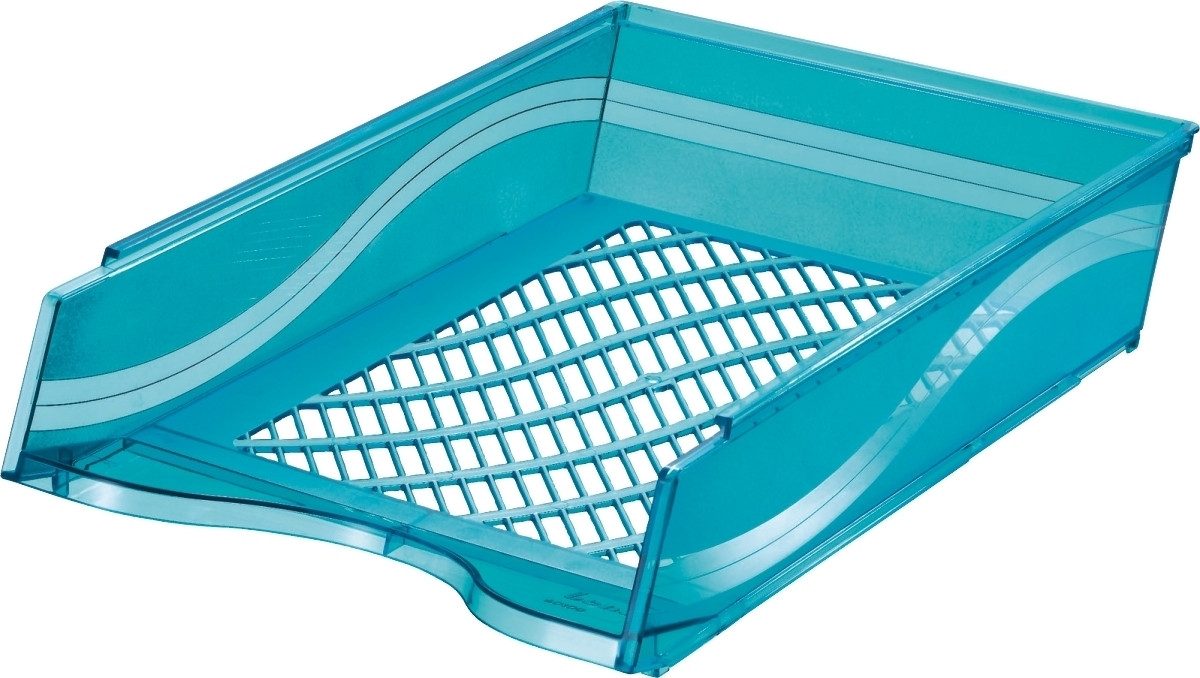 Briefablage Briefkorb C4 blautransparent