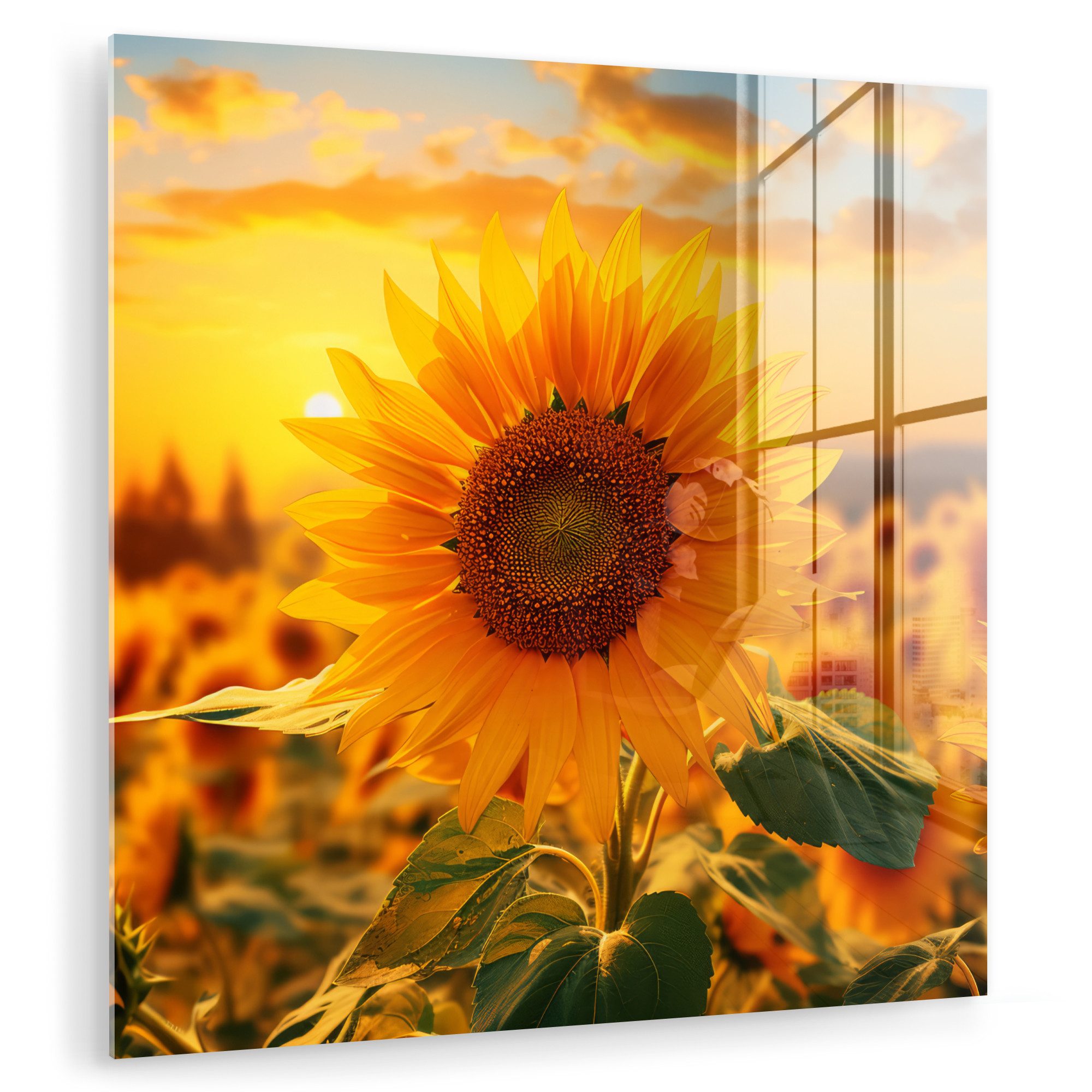 MuchoWow Acrylglasbild Sonnenblume - Blumen - günstig online kaufen