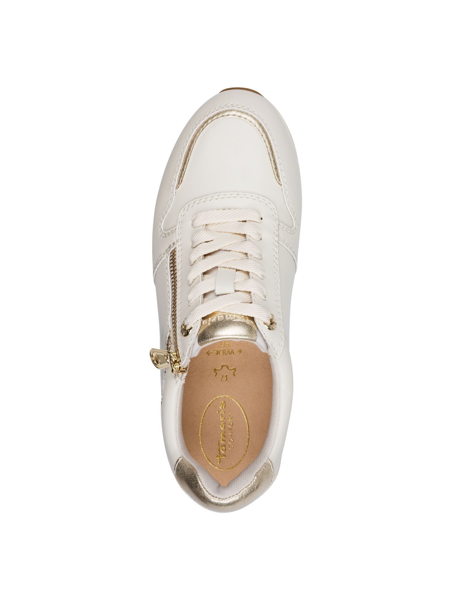 Tamaris WIDE FIT comfortFit, Removable Sock aus Leder Sneaker comfortFit