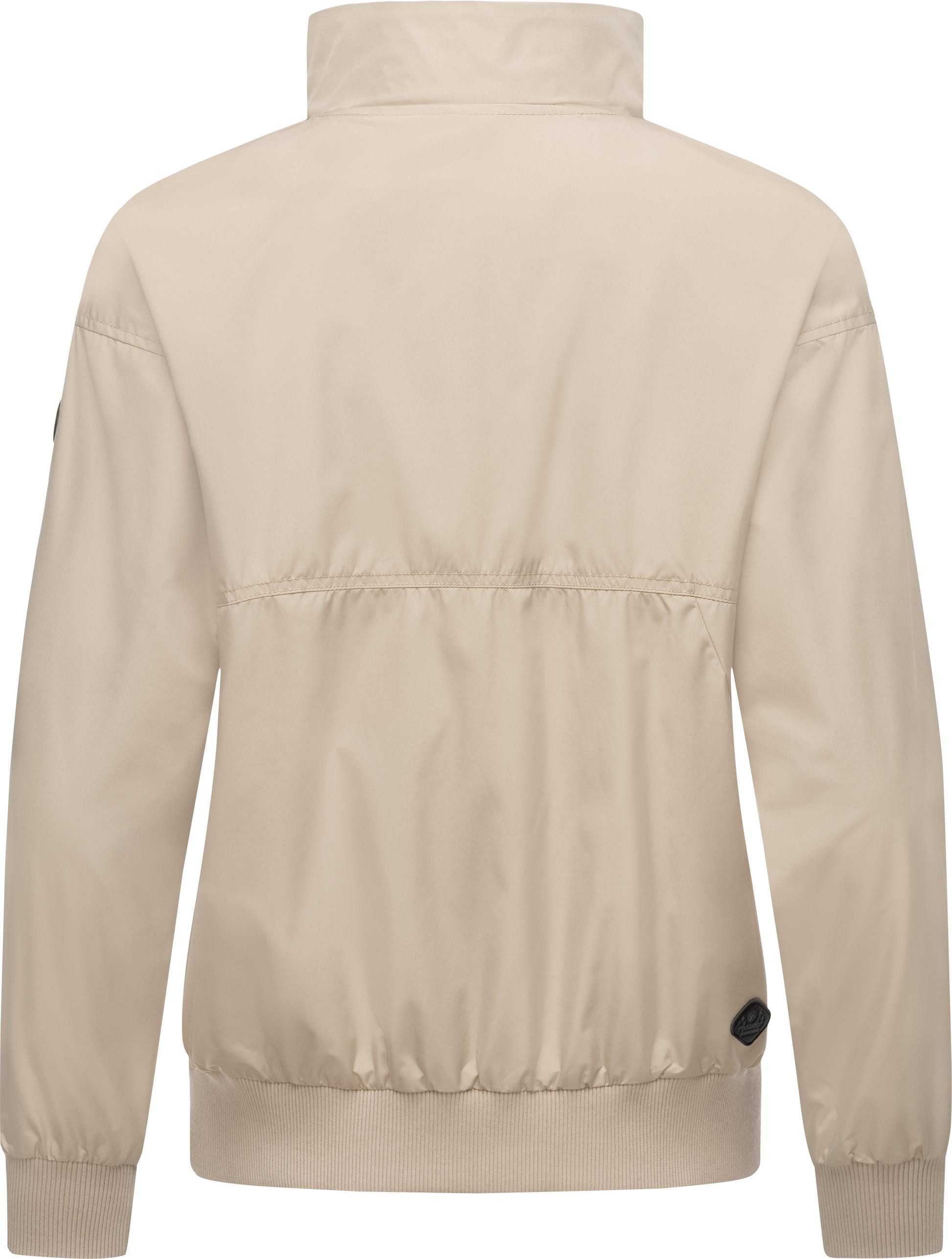 Ragwear Outdoorjacke Goona stylische, wasserdichte Übergangsjacke mit hohem Kragen