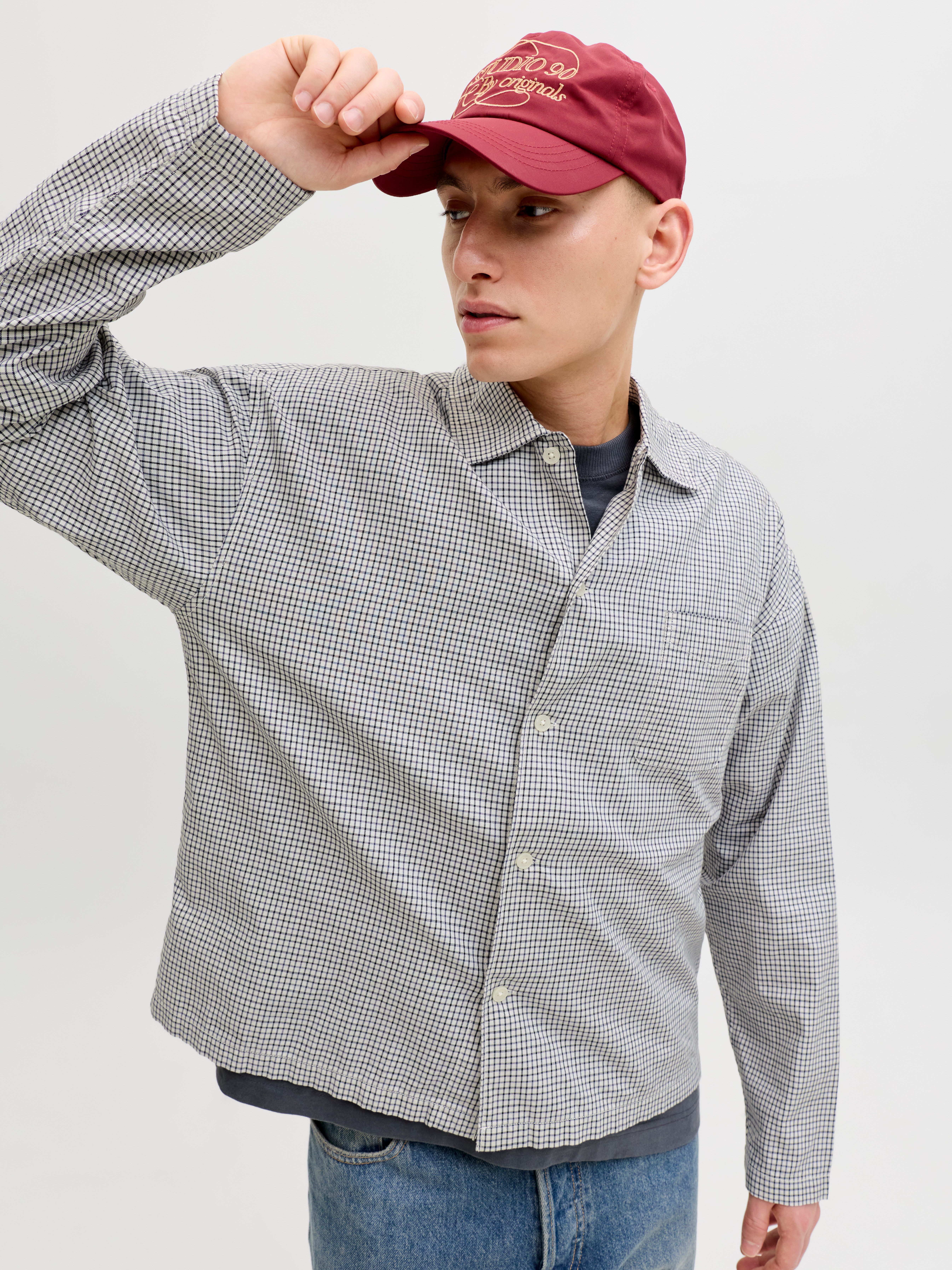 Jack & Jones Langarmhemd JORAUSTIN CLEAN CHECK SHIRT LS SN