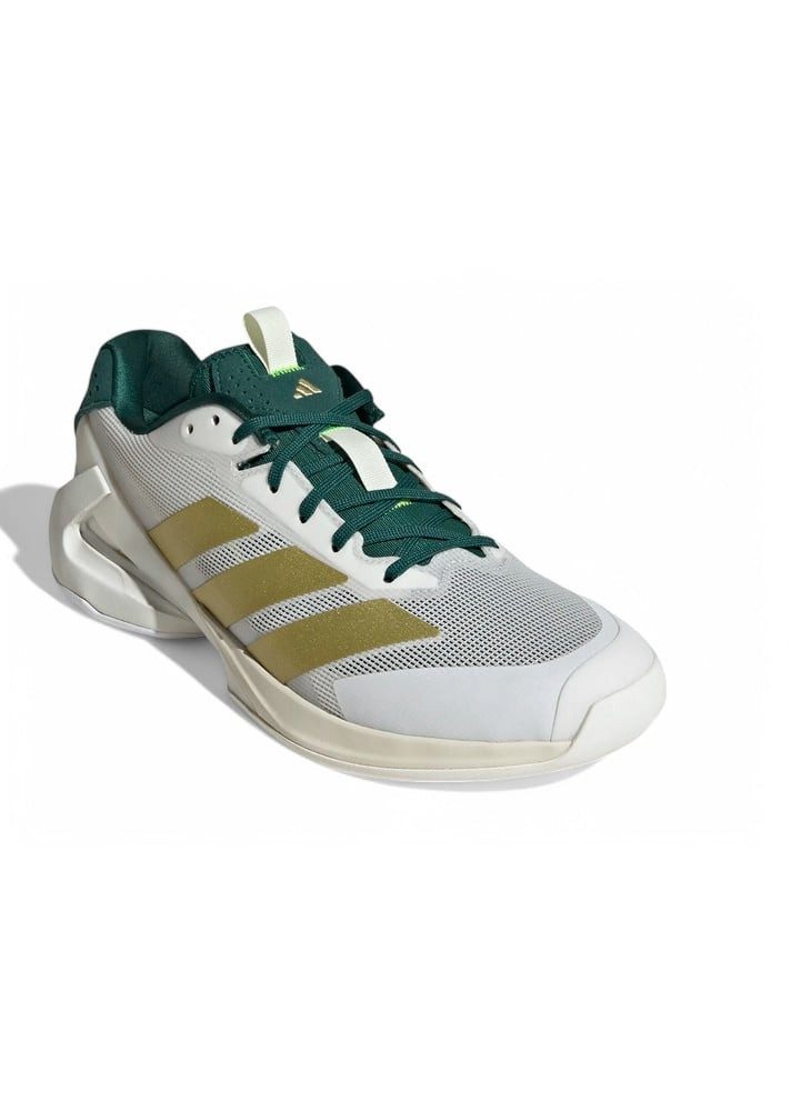 adidas Performance adizero Ubersonic 5 Allcourt/Leichtigkeit weiss/grün/gold Herren Tennisschuh