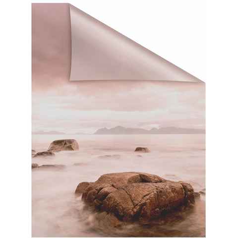 Fensterfolie Stone, LICHTBLICK ORIGINAL, blickdicht, strukturiert, selbstklebend, Sichtschutz