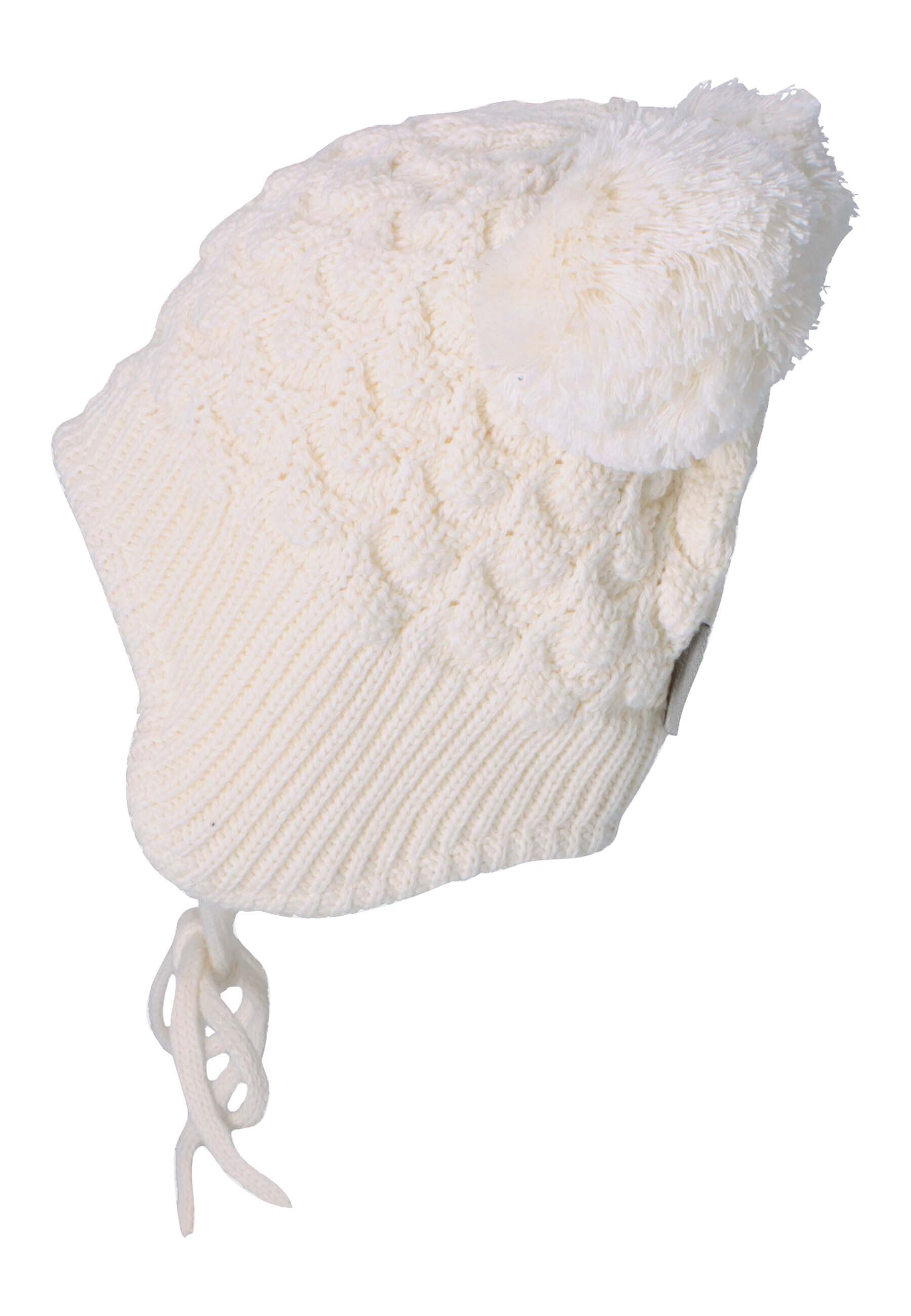 Sterntaler® Strickmütze Bommelmütze Struktur (1-St) – Bild 2 von 5