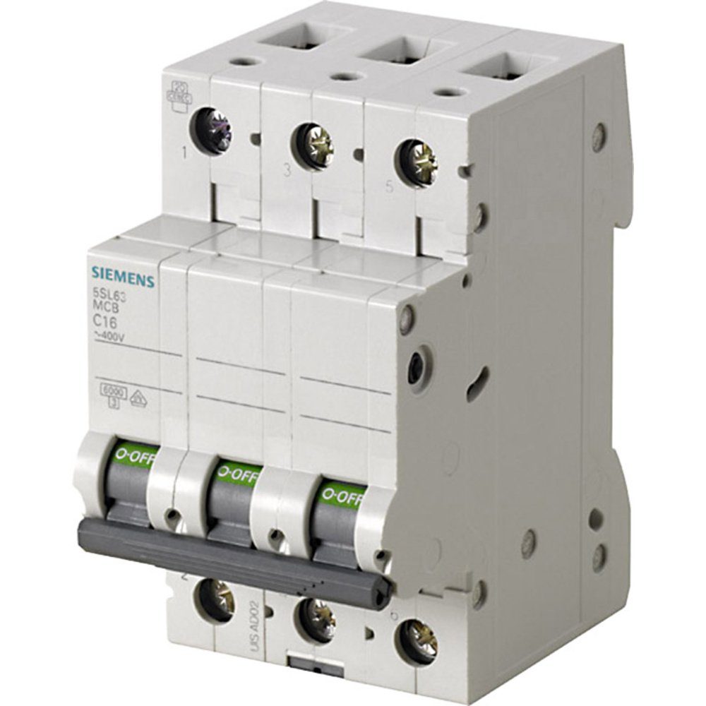 Schalter Siemens 5SL63406 5SL6340-6 Leitungsschutzschalter 3polig 40 A 400
