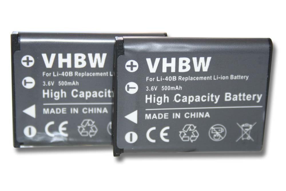 vhbw kompatibel mit Panasonic KX-TCA285, KX-UDT121, KX-TCA385, KX-UDT131 Kamera-Akku Li-Ion 500 mAh (3,6 V)