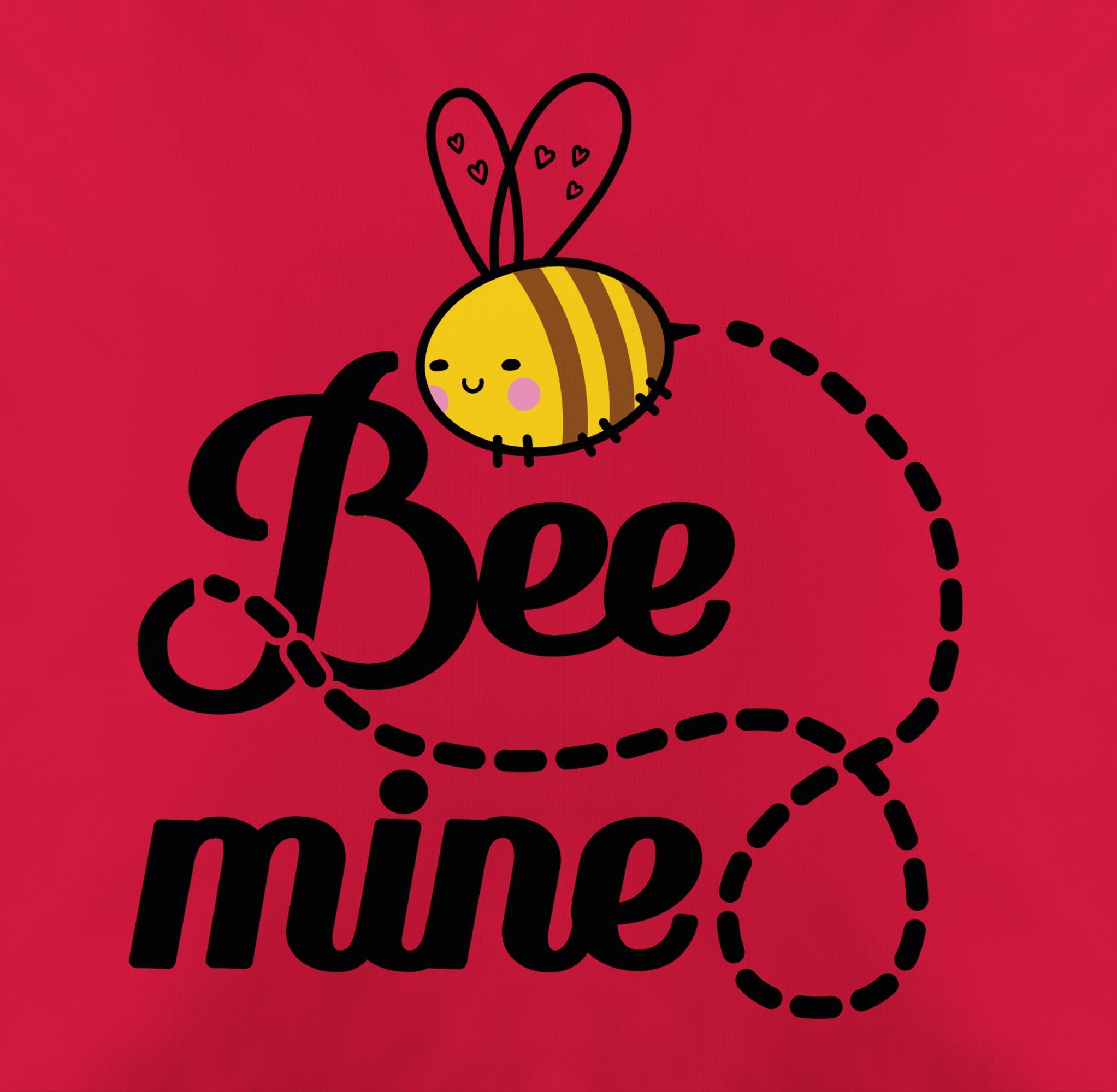 Dekokissen mine Shirtracer Valentinstag Biene, Kissenbezüge Geschenk (1 Stück), mit Bee