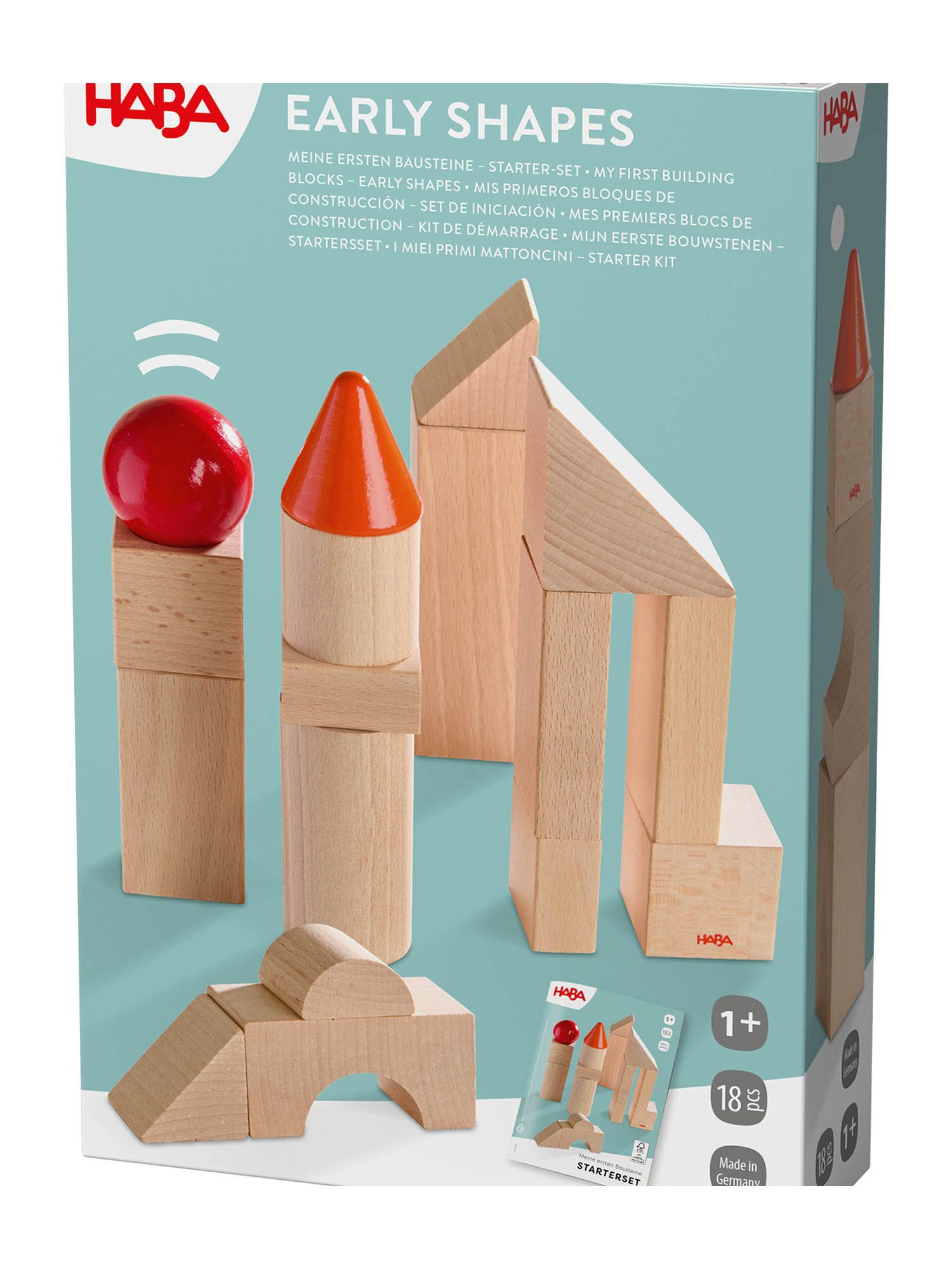 Haba Meine ersten Bausteine Starter-Set Spielbausteine, Bausteine Set, Bauklötze, Building Blocks