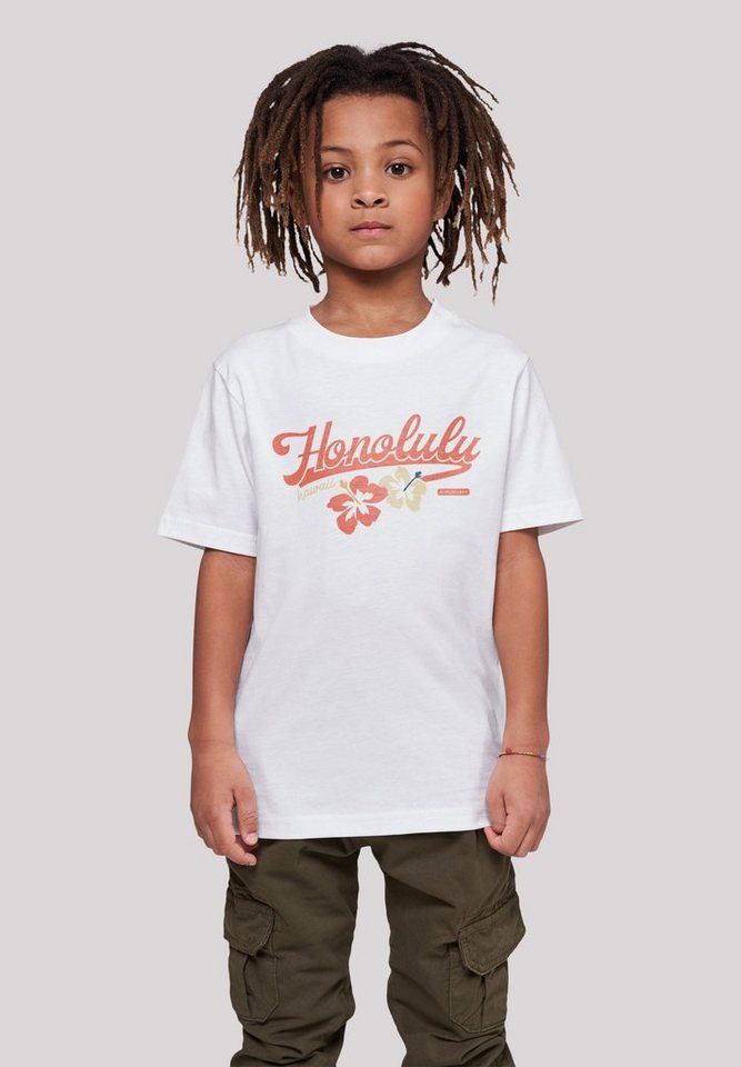 F4NT4STIC T-Shirt cm 145 trägt groß Honolulu und Print, Größe 145/152 Das ist Model