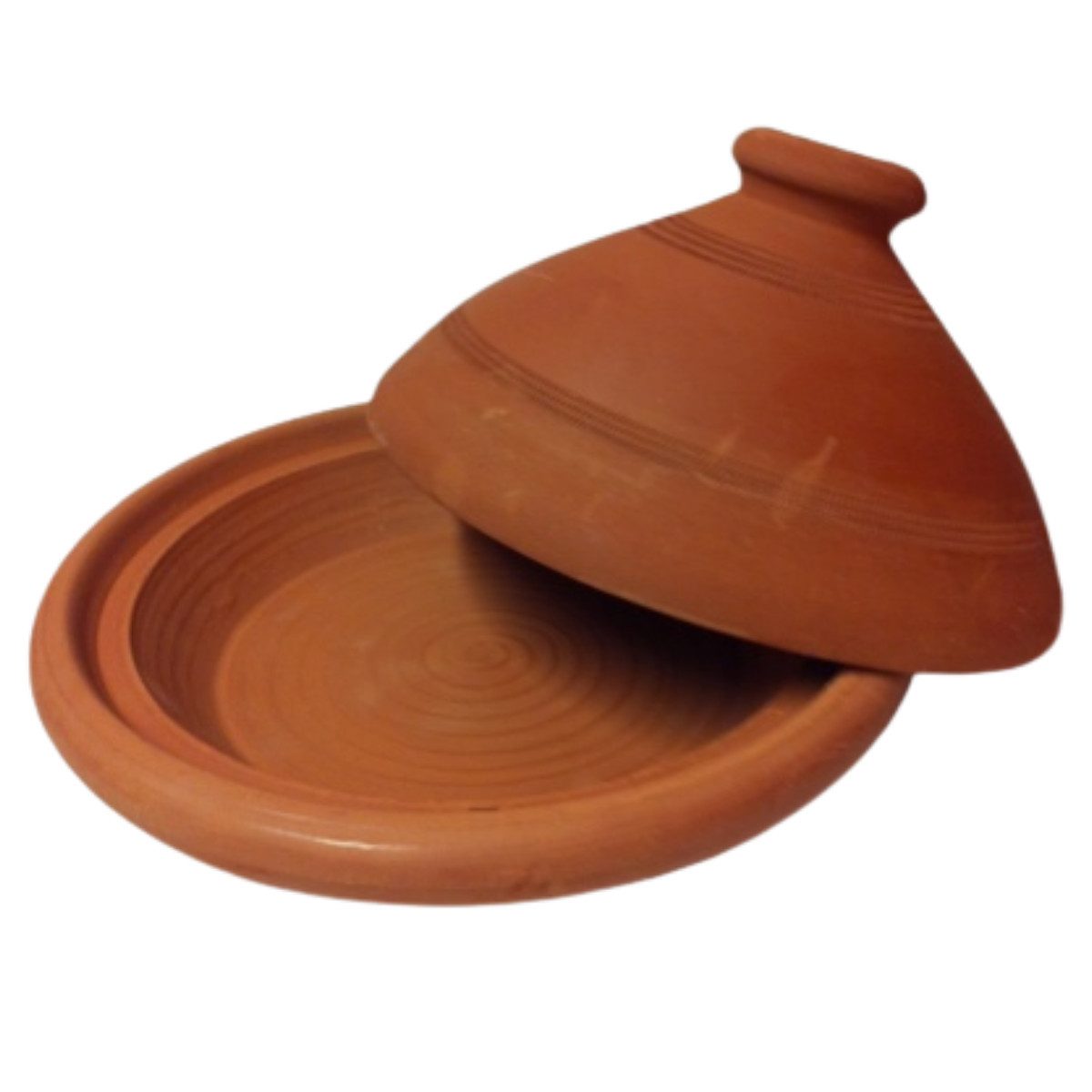 Marrakesch Orient & Mediterran Interior Dampfgartopf 2er Set Marokkanische Tajine Tuareg mit Minztee modern aus Ton 26 cm, Lehm (2-tlg), Handarbeit
