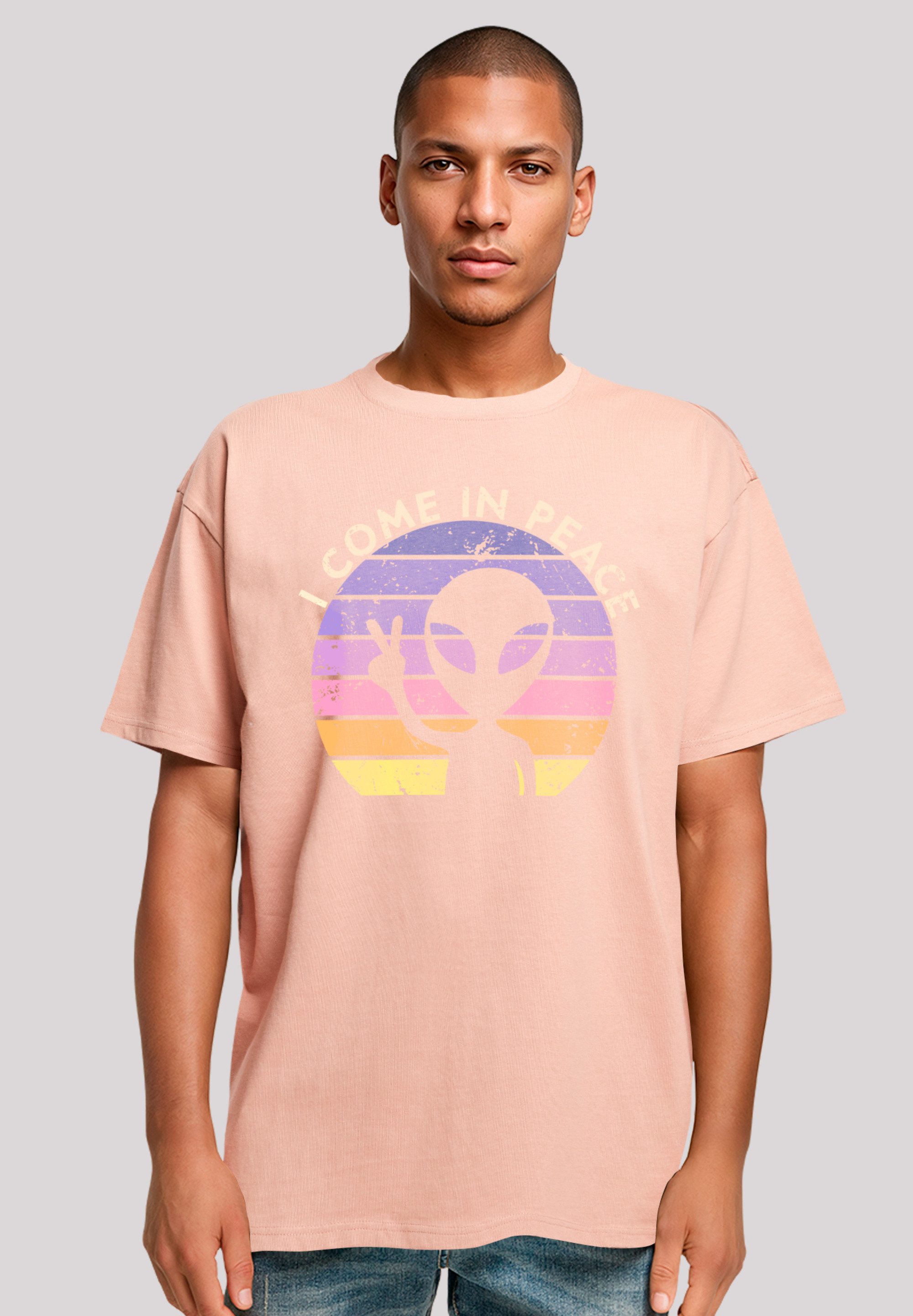 F4NT4STIC T-Shirt Alien Peace Sunset Premium günstig online kaufen