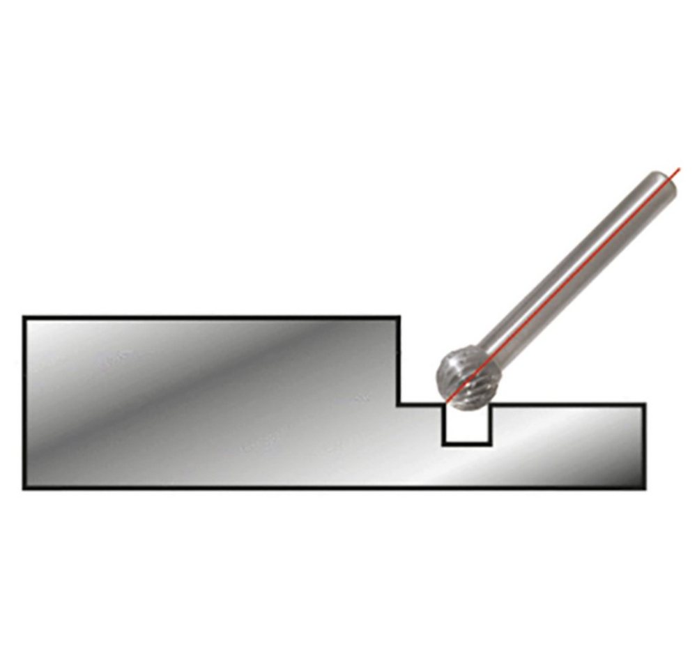 Thumbnail - KS Tools Fräse KS Tools 5153281 Frässtift Hartmetall Länge 38.5 mm Produktabmessung